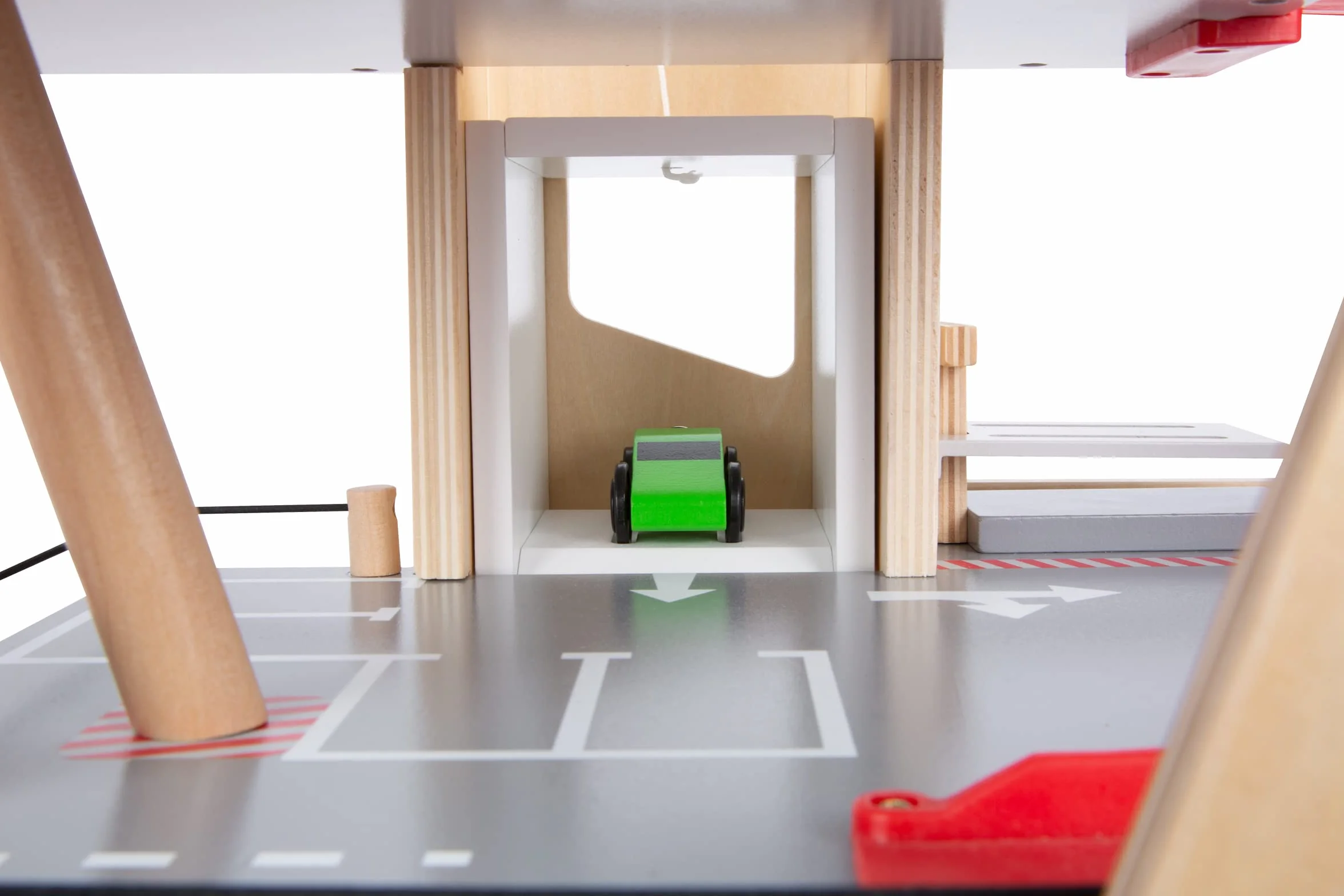 small foot Autosilo Premium, su tre piani con rampa, incl. 2 auto, parcheggio in legno per bambini, 11676