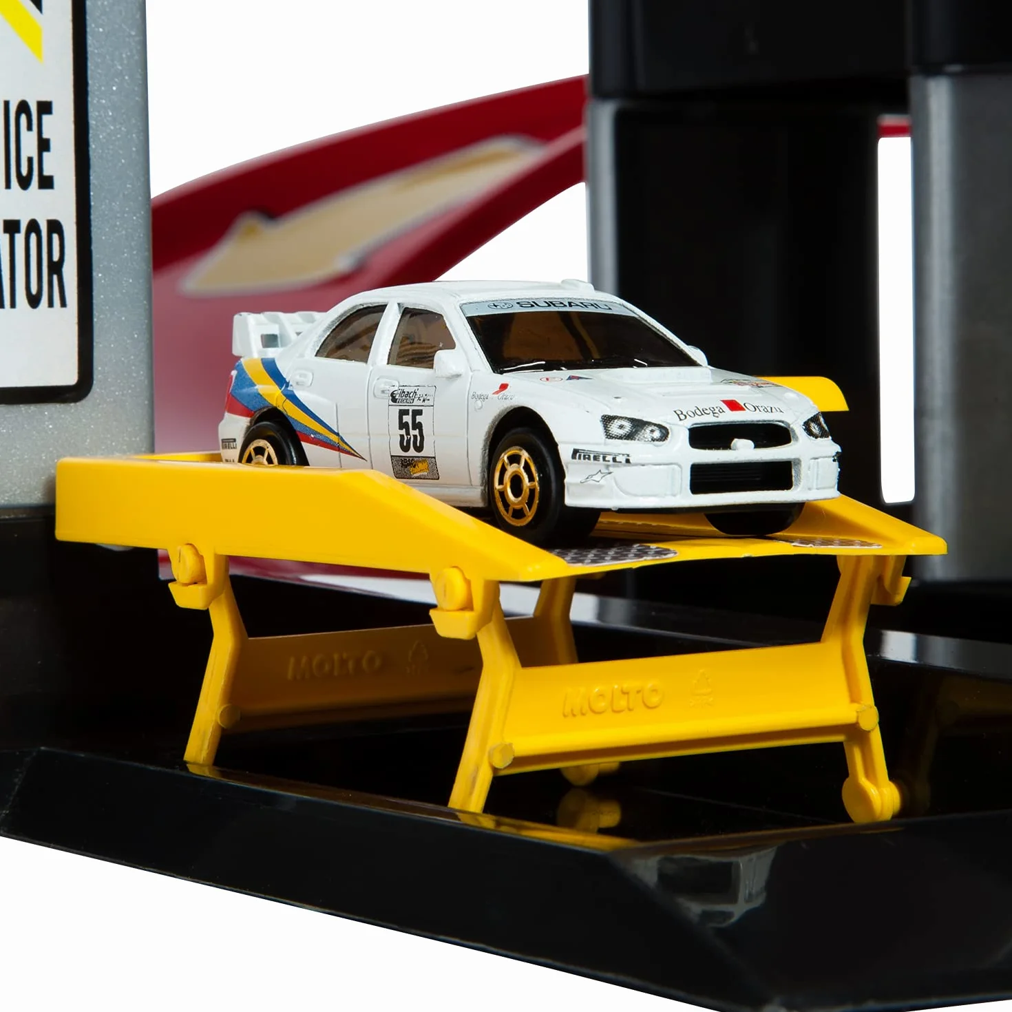 MOLTO | 6 piante parcheggi per bambini con garage, rampe, lavanderia, ascensore, stazione di benzina e area unta | Giocattoli educativi per bambini | + 3 anni