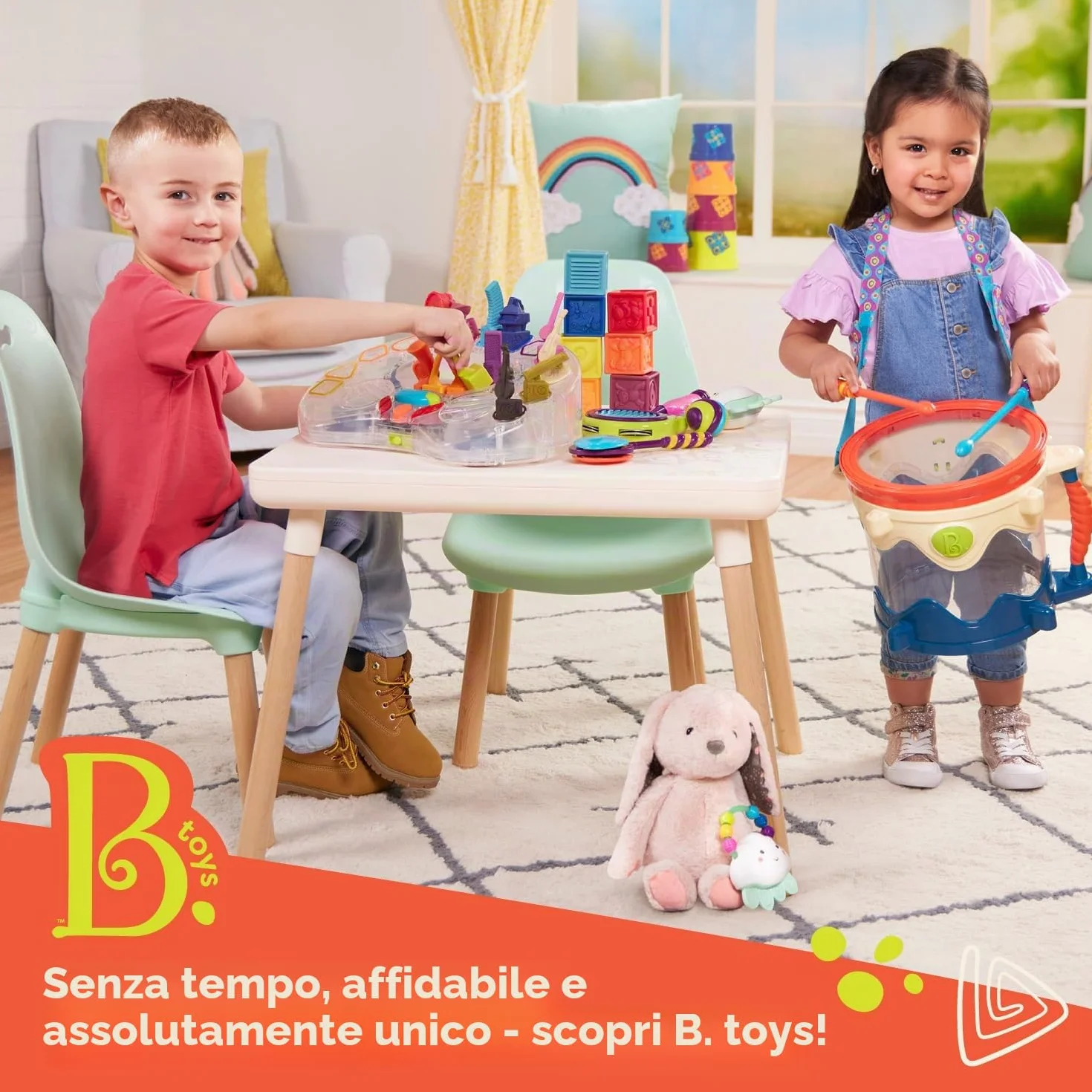 Palestra per Bambini in Legno Cielo Stellato B. Toys con Giocattolo Sensoriale Appeso 0 Mesi+
