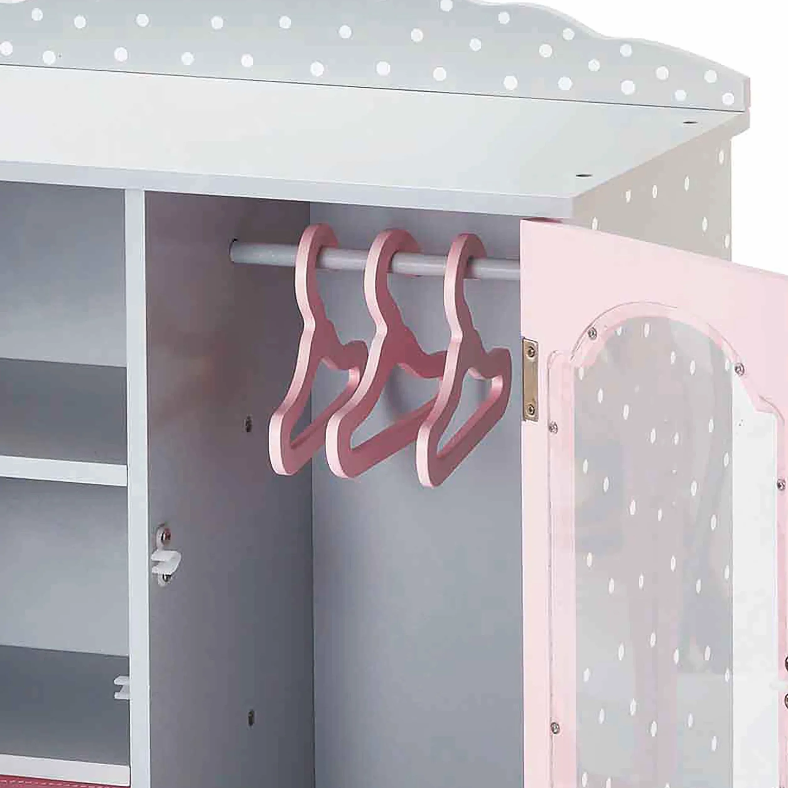 Guardaroba per Bambole Armadio Legno Olivia's World TD-0210AG