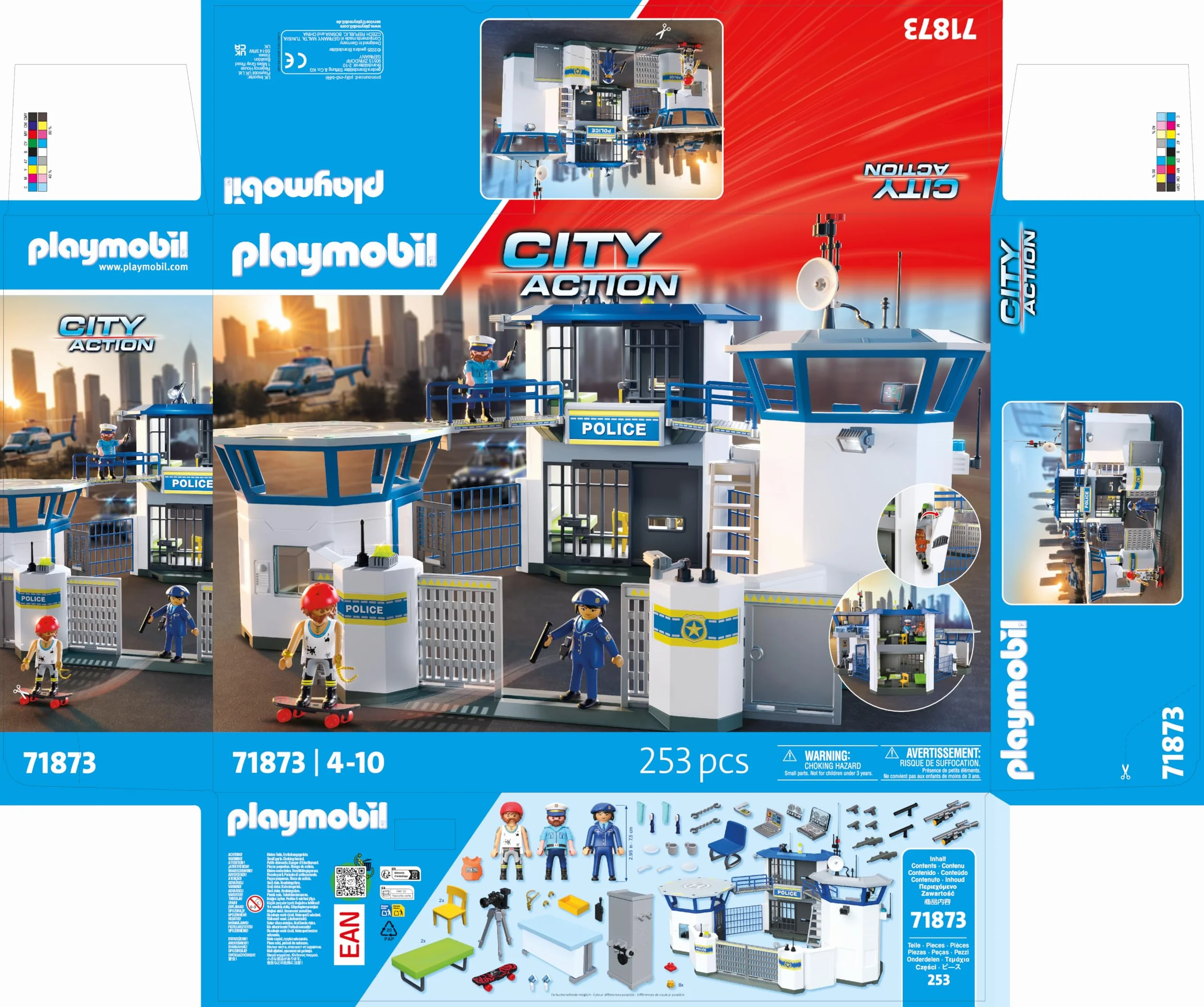 PLAYMOBIL Police Command Center Set da gioco con statuine