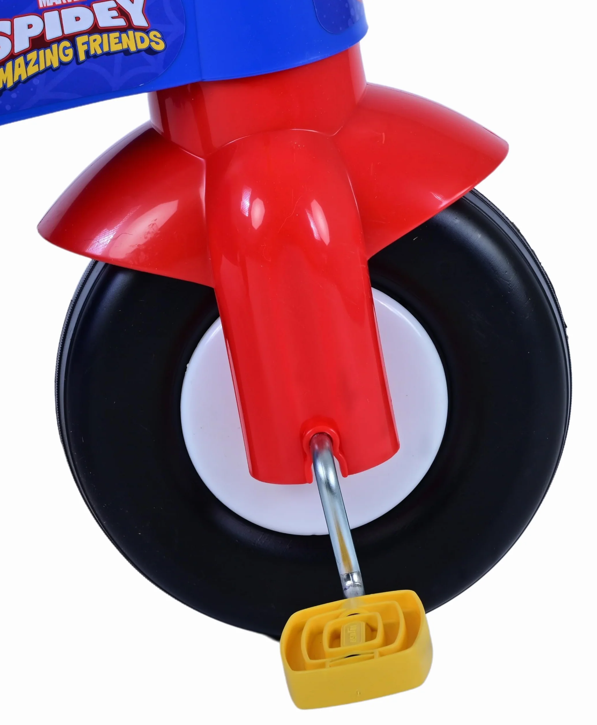 Triciclo primo passi Spidey con cestino e portagiochi per bambini a partire da 1 anno di età