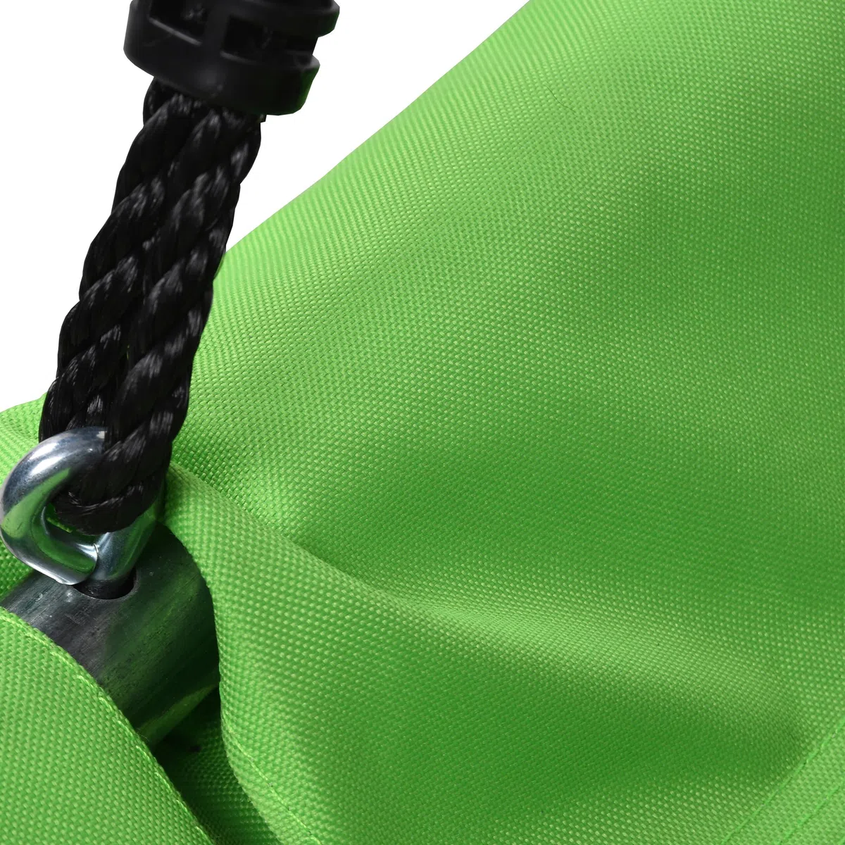 Relaxdays Altalena Nido Rettangolare per Bambini e Adulti, 150 kg, 150x80x165 cm, Verde