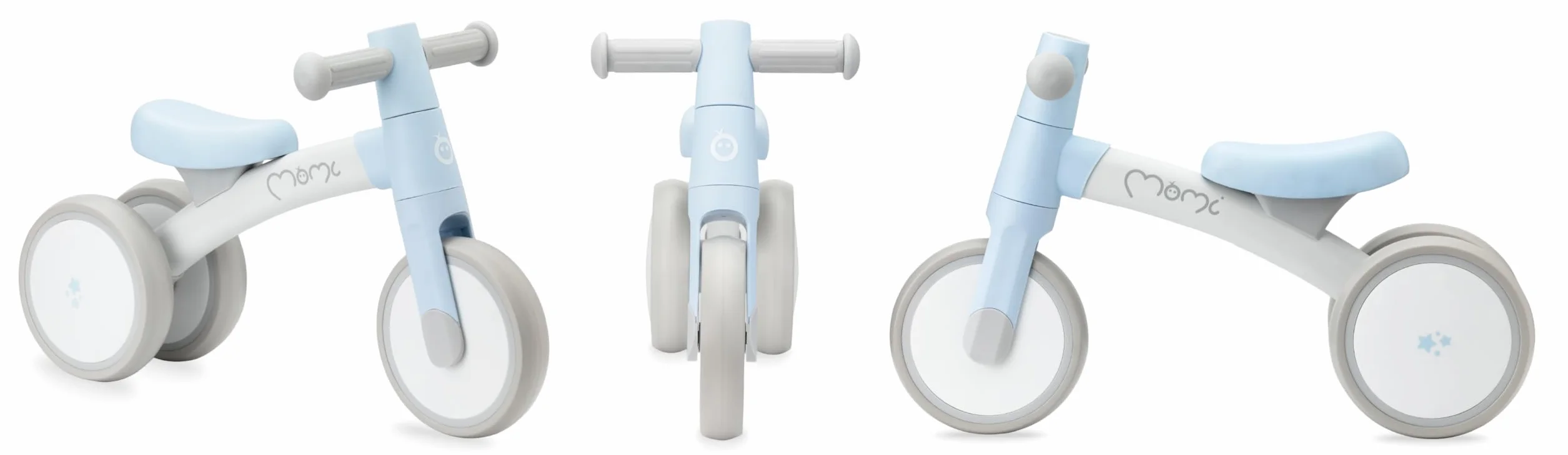 Triciclo senza pedali per bambini MoMi TEDI per bambine e bambini (peso massimo 25 kg), mini bicicletta senza pedali con ruote in plastica resistenti alla foratura, telaio in metallo leggero - 1,2 kg