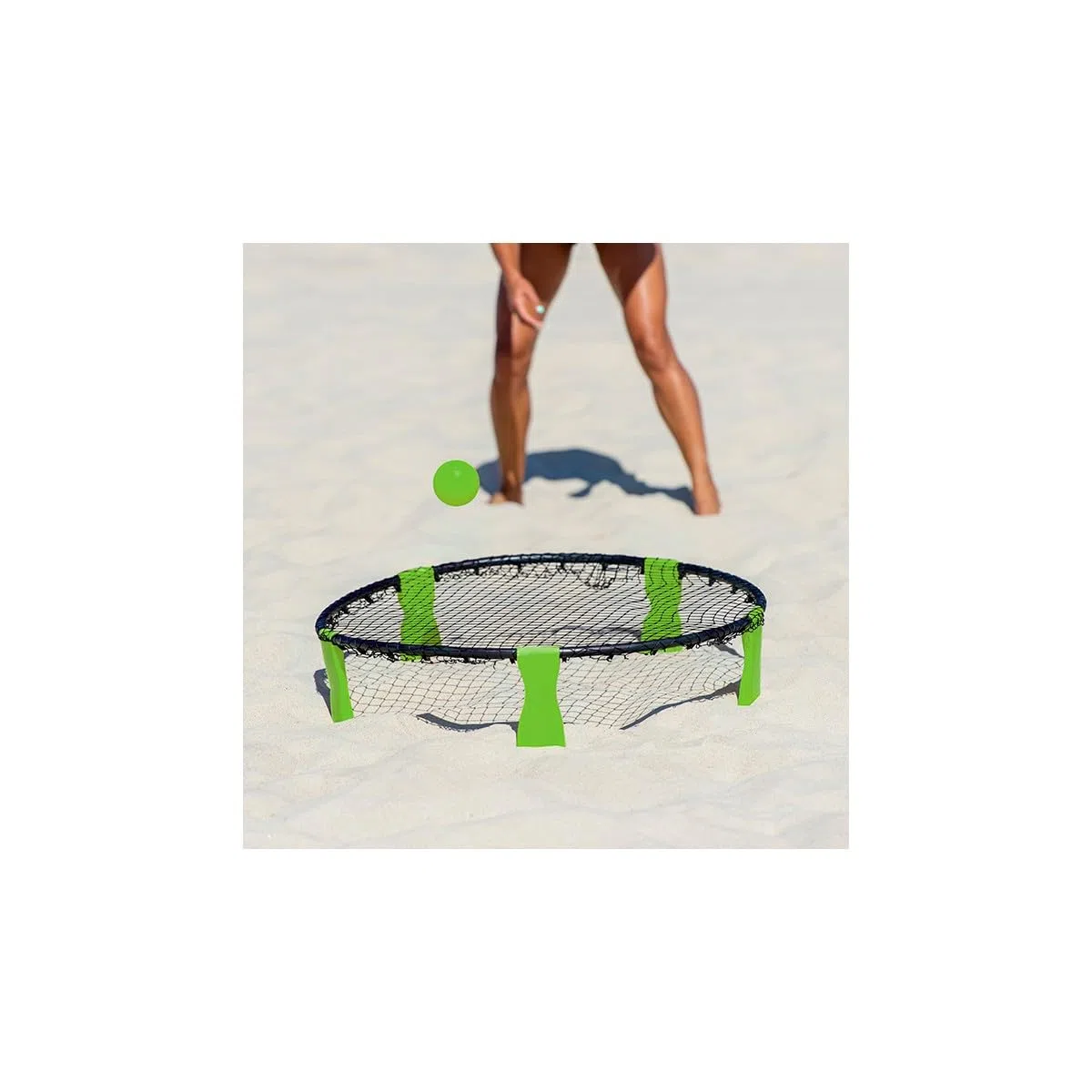 Livoo Kit de Roundnet, Gioventù Unisex, Verde, Grande