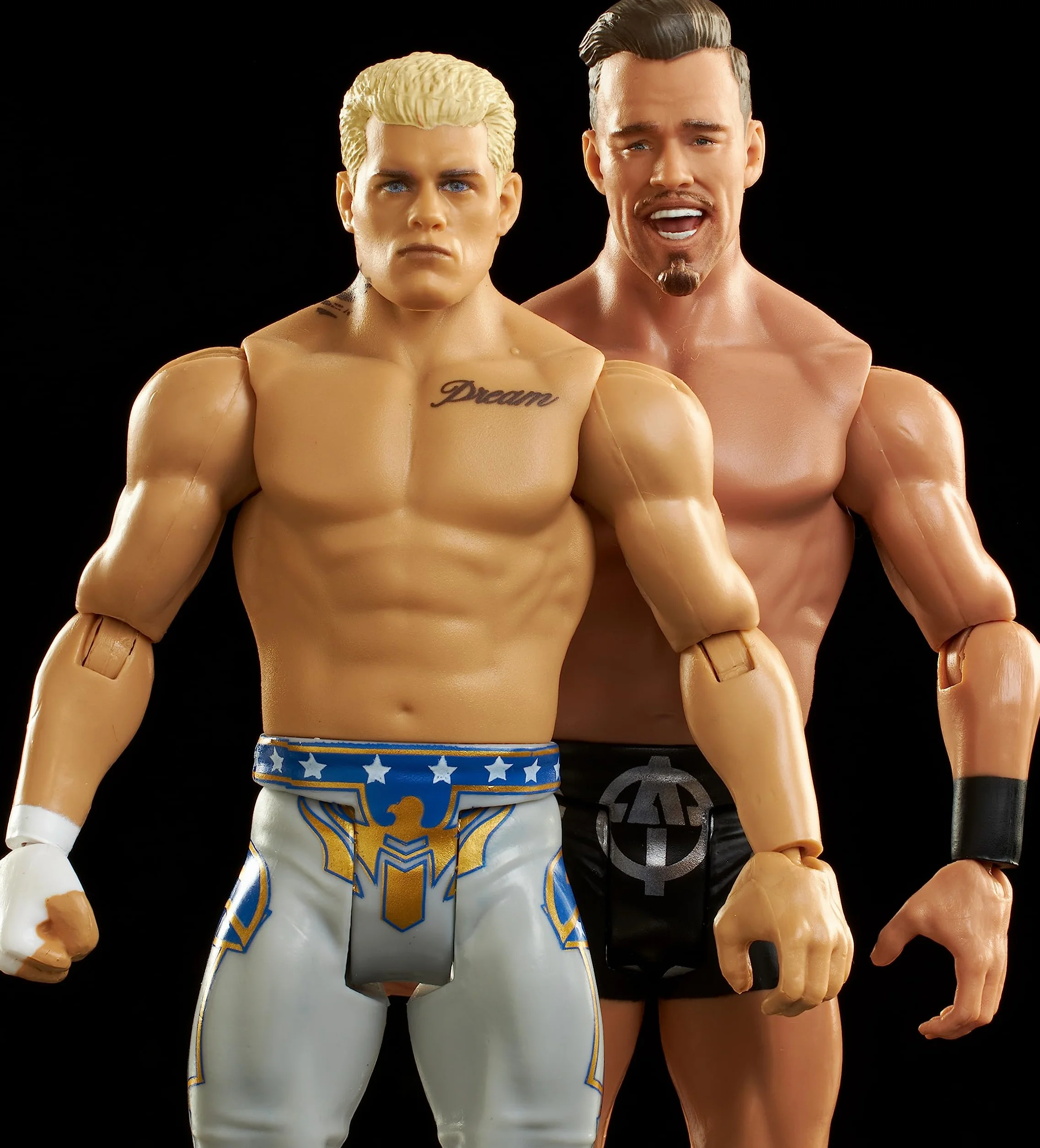 Mattel WWE Moontex Ford vs Angelo Dawkins Championship Showdown Action Figure 2-Pack, 15,2 cm