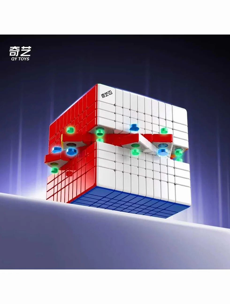 Logica Giochi - Cubo Magico 10x10 Stickerless - Cubo Professionale - Rotazione Fluida e Silenziosa