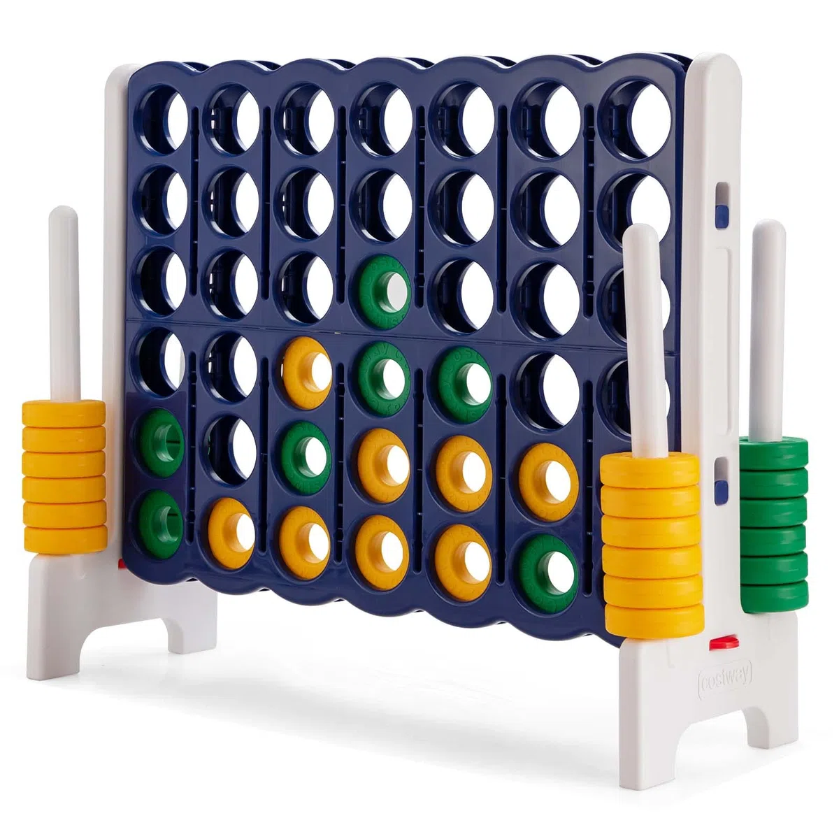 RELAX4LIFE Forza 4 Gioco Gigante per Bambini e Adulti, per Esterno e Interno, (120x42x104cm, Classico-E)