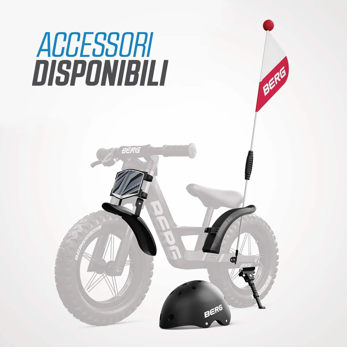 BERG Biky Cross - Bicicletta da 12 pollici, per ragazzi e ragazze dai 2 anni in su, con freno a mano, pneumatici ad aria, sella regolabile in altezza e telaio leggero in magnesio