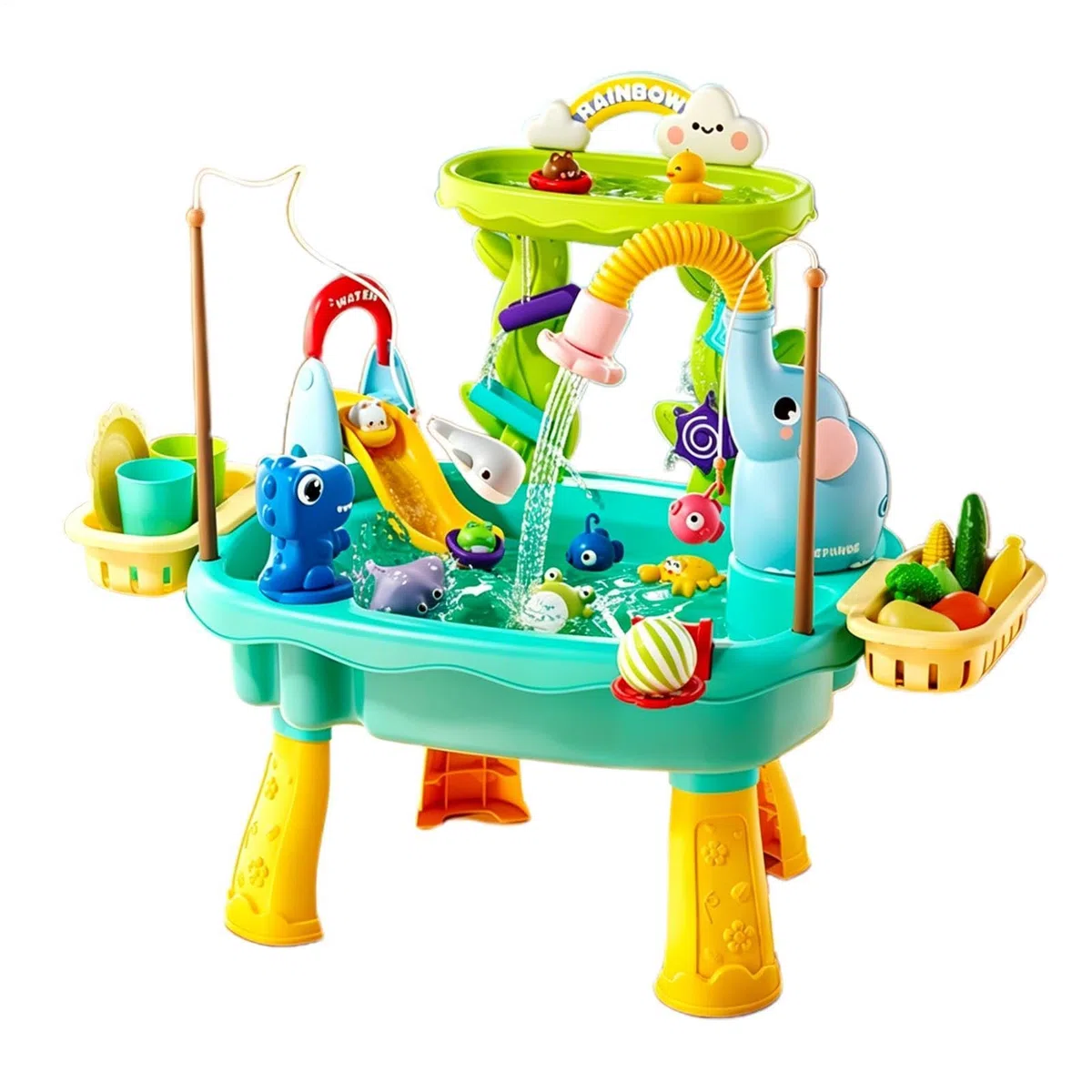 Tavolo Acqua Bimbi Giocattolo con Pompa Elettrica Giocattolo Acquatico da Esterno per Bambini Prescolari