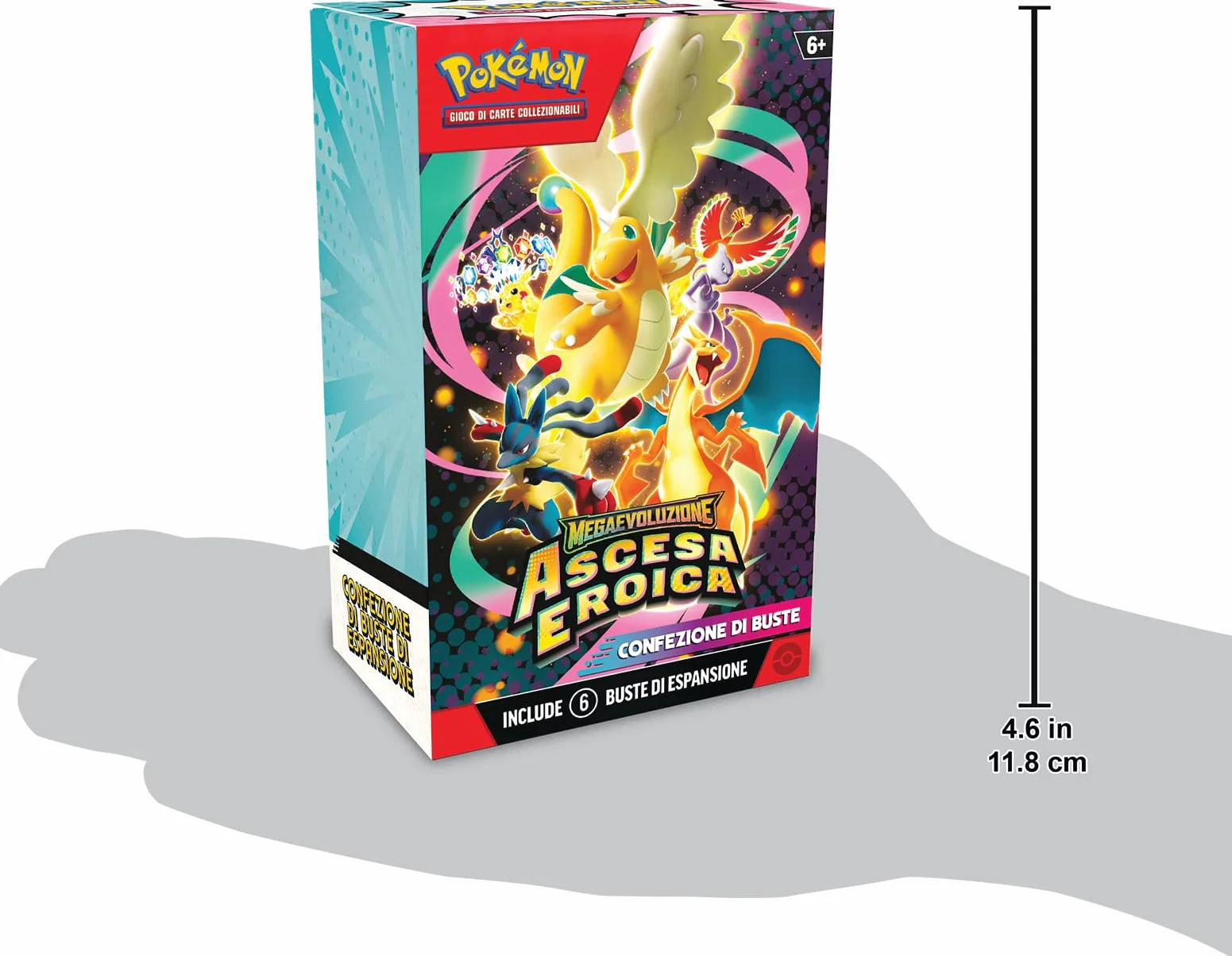 Pokémon GCC Megaevoluzione Ascesa Eroica buste di espansione sei buste Italiano