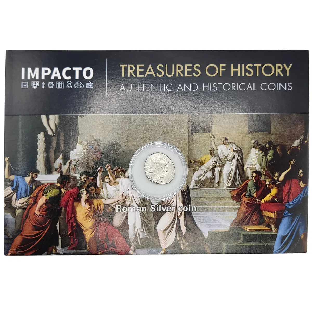 Monete dell'Antichità Denario d'Argento Repubblica Romana 509-27 BC Certificato Autenticità