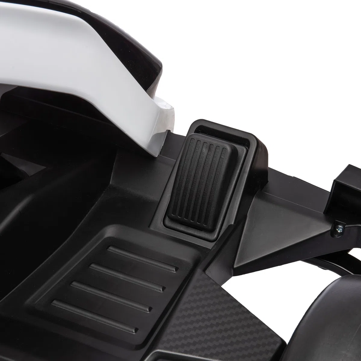 HOMCOM Go Kart Elettrico Bambini 24V 2 Motori Drift Sedile Regolabile Bianco
