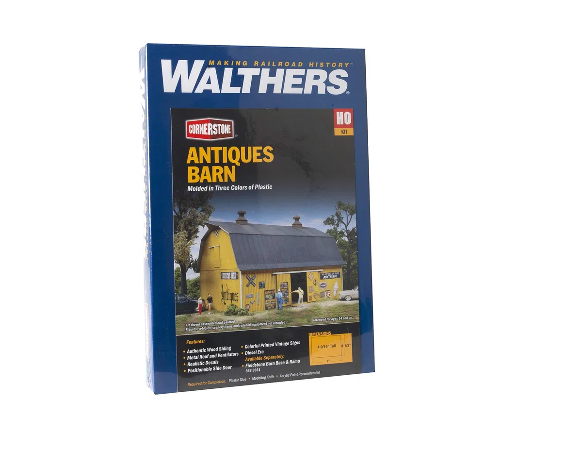 Walthers Cornerstone Scale Antiques Barn Kit 1:87 HO 933-3339