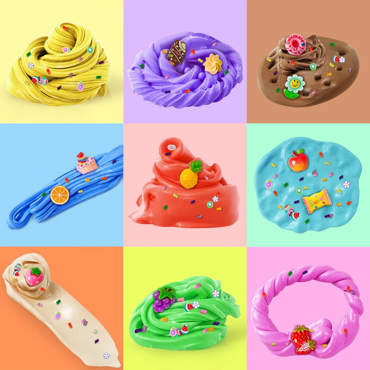 40 Pack Butter Slime Kit per Bambini, Giocattoli Slime per Ragazzi e Ragazze, Slime Profumato per Feste e Favori, Morbido e Non Appiccicoso
