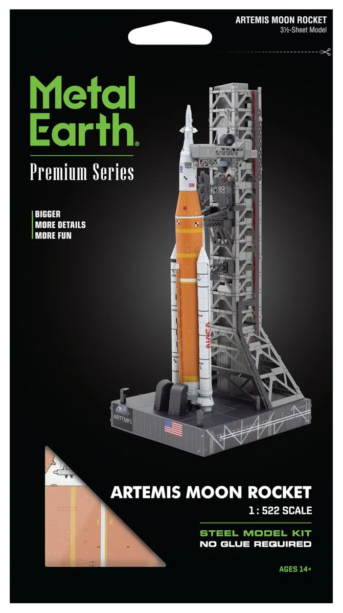 Metal Earth Serie Premium Artemis Moon Rocket 3D Metal Model Kit Fascinations