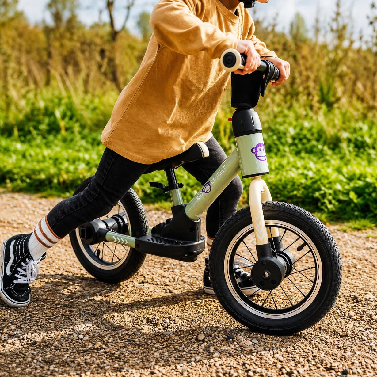 Kidcruiser Pedalplay bicicletta senza pedali 2 anni 3‑in‑1 con rotelle LED e pedali, telaio modulare