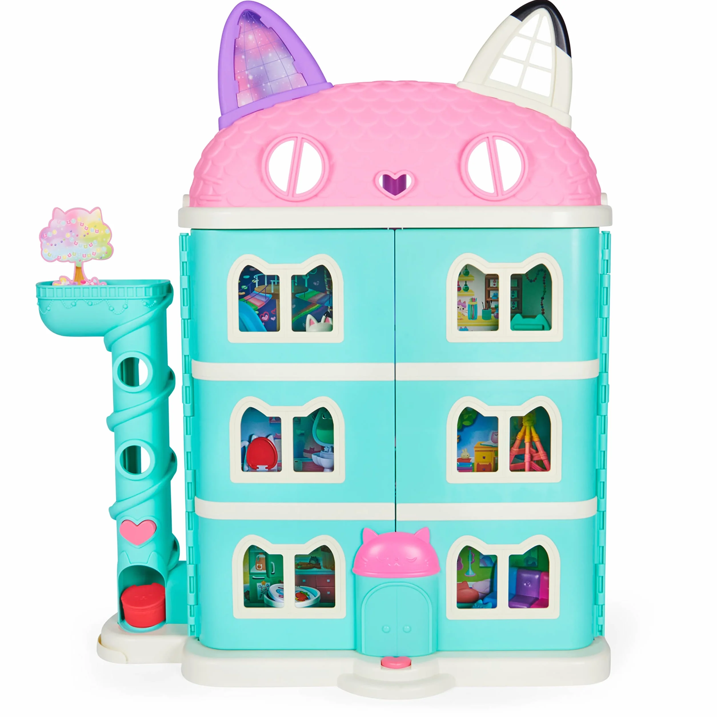 Gabby's Dollhouse, Playset casa delle bambole di Gabby, set con luci e suoni, giochi per bambini dai 3 anni in su