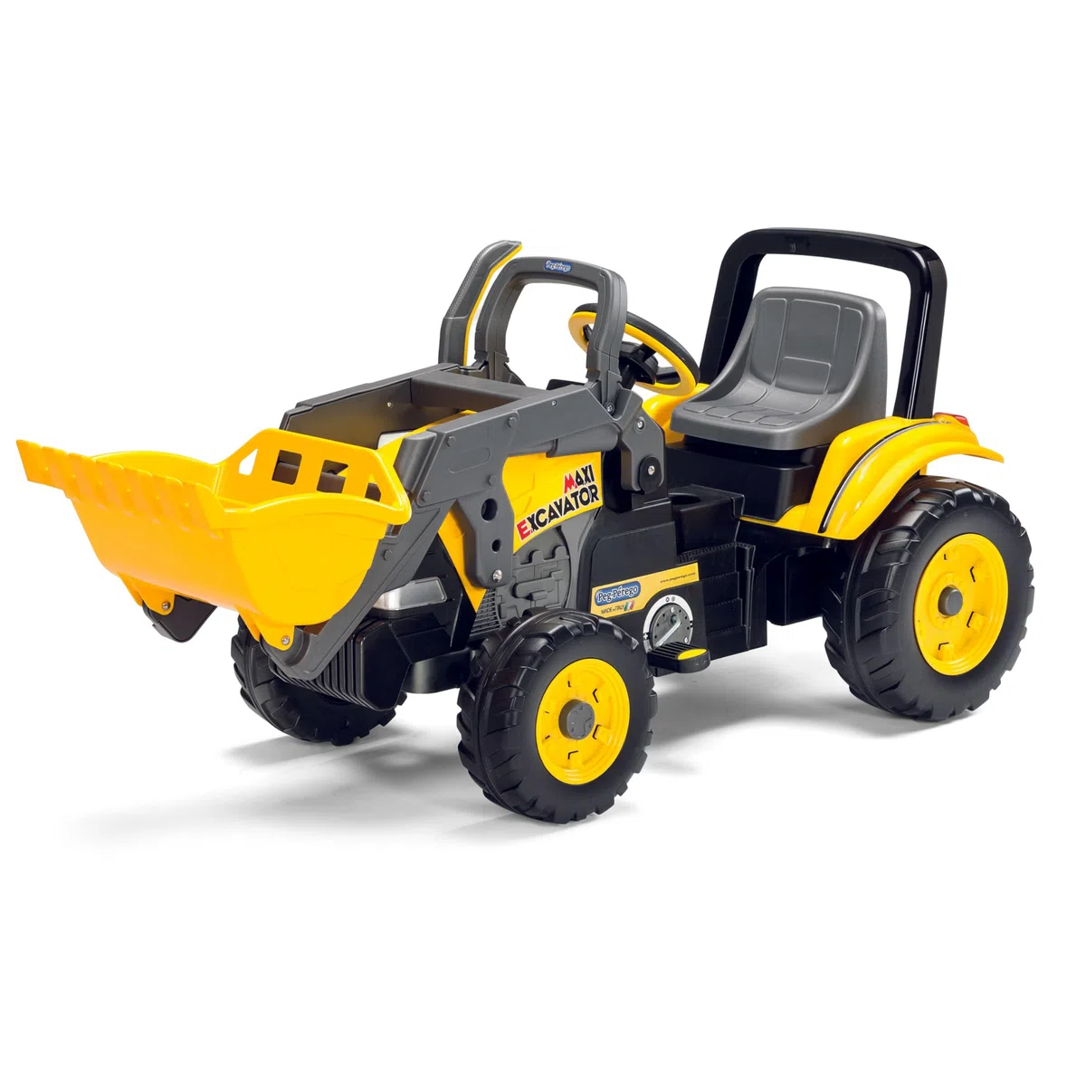 PEG Maxi Excavator Ruspa a Pedali per Bambini dai 2 Anni con Benna Semovente
