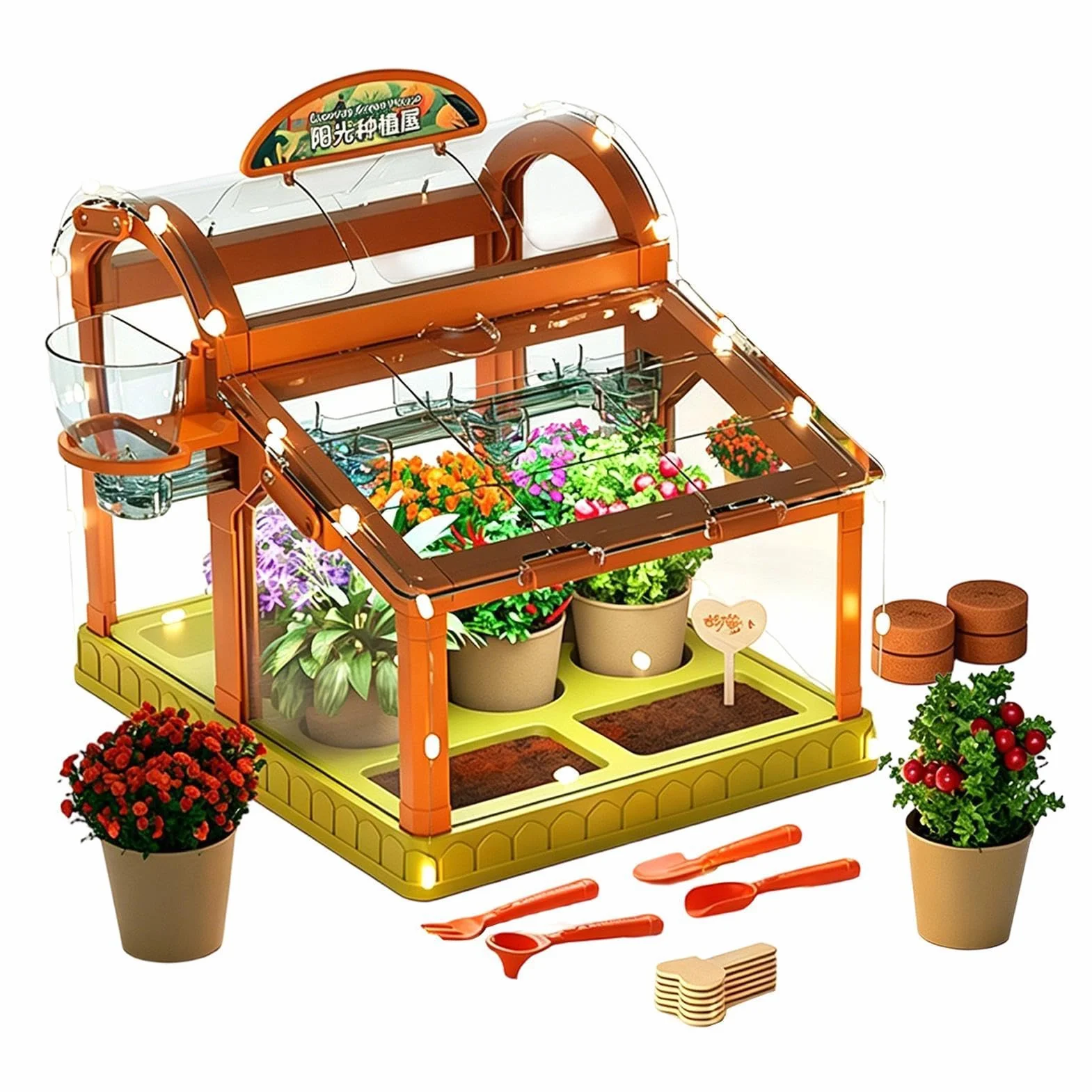 Kit per la coltivazione di piante per bambini - Set di giocattoli da giardinaggio per scienze educative, kit di esperimenti per la crescita delle piante STEM per bambini, ragazzi e ragazze | Kits scie