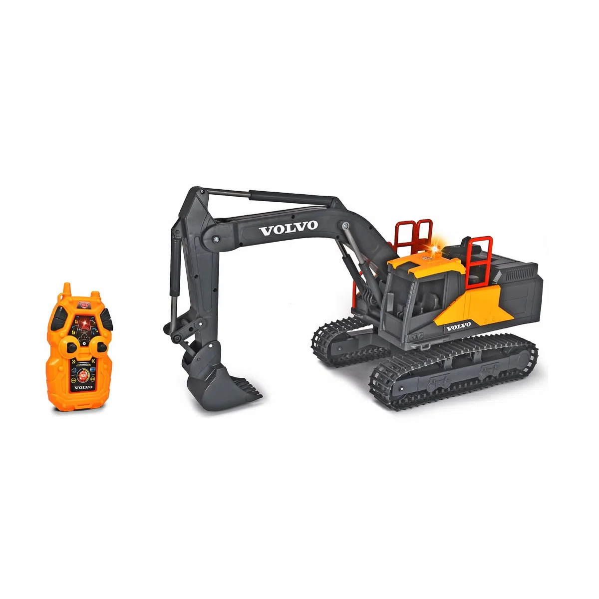 Dickie Construction Radiocomando Volvo Escavatore 60 cm, Luci & Suoni, 4 canali, 2,4 GHz, + 3 Anni, 203729018