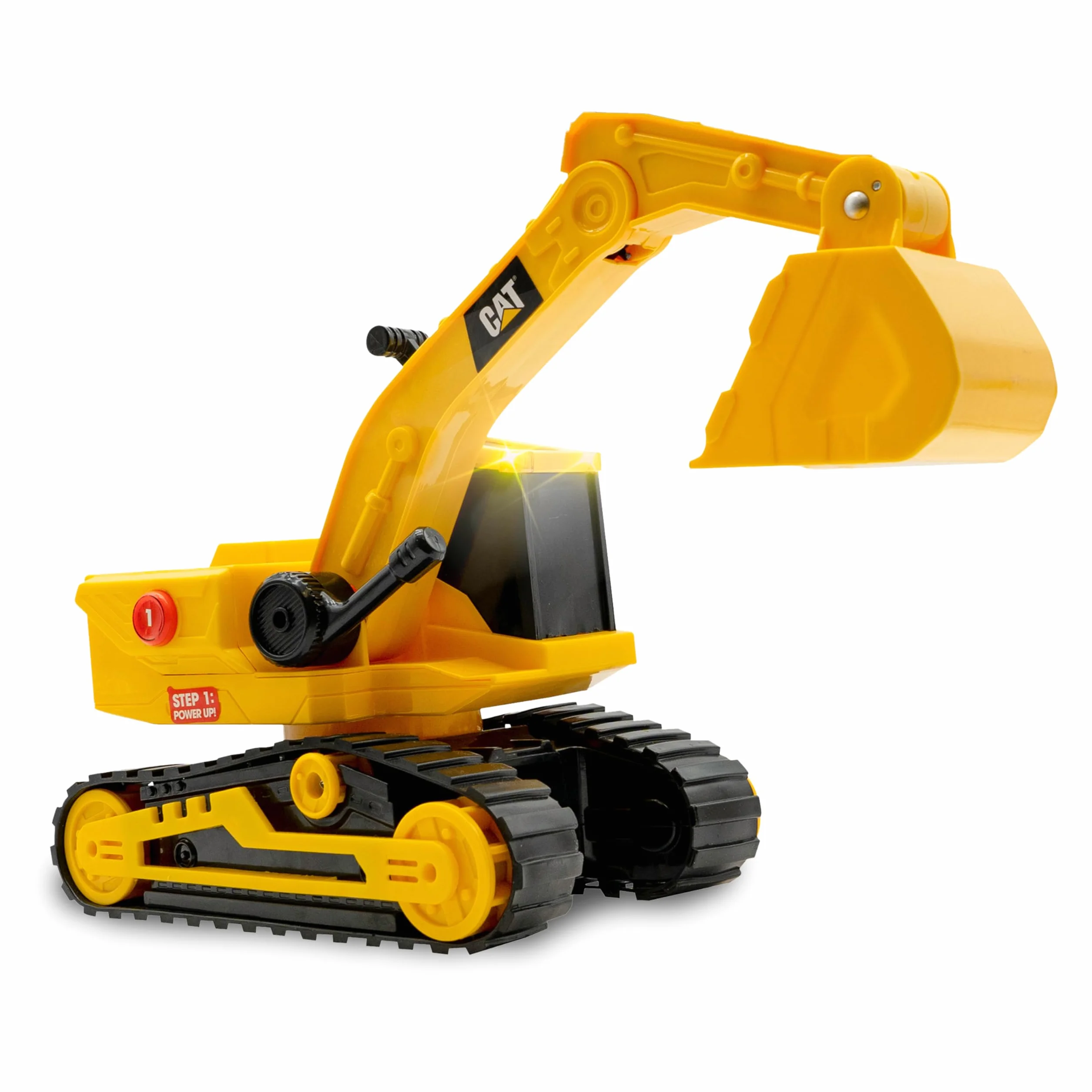 CatToysOfficial | Escavatore Giocattolo Power Haulers CAT Construction da 29,2 cm | Ruspa Giocattolo per Bambini con Luci e Suoni Realistici, Tecnologia Motion Drive | Giochi Bambini 3 Anni in Su