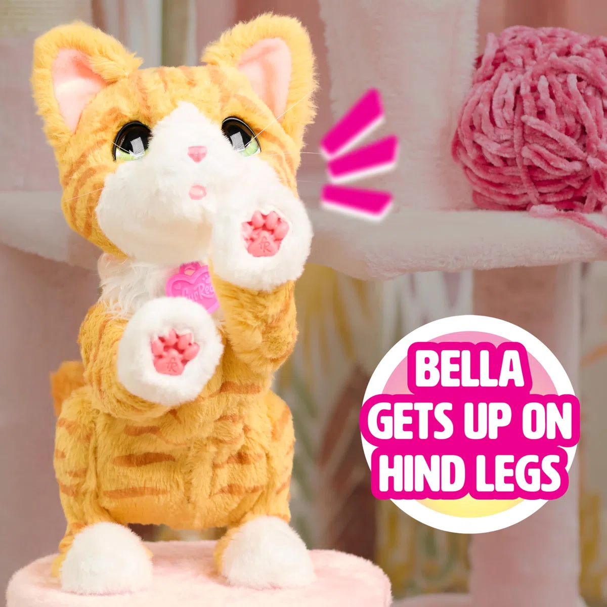 Just Play furReal Bella the Biscuit-Making Kitty 25,4 cm interattivo peluche oltre 30 suoni e reazioni giocattoli per bambini dai 4 anni