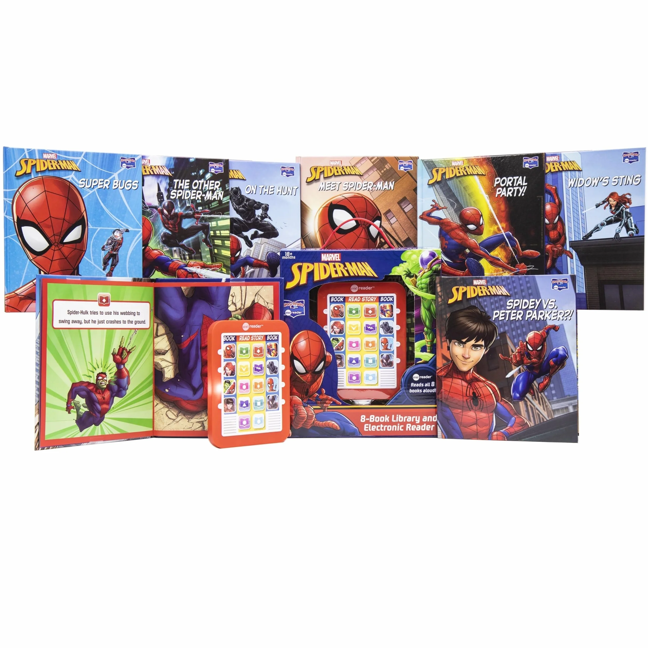 Marvel - Spider-man Me Reader Electronic Reader and 8 Sound Book Library - PI Kids: 1