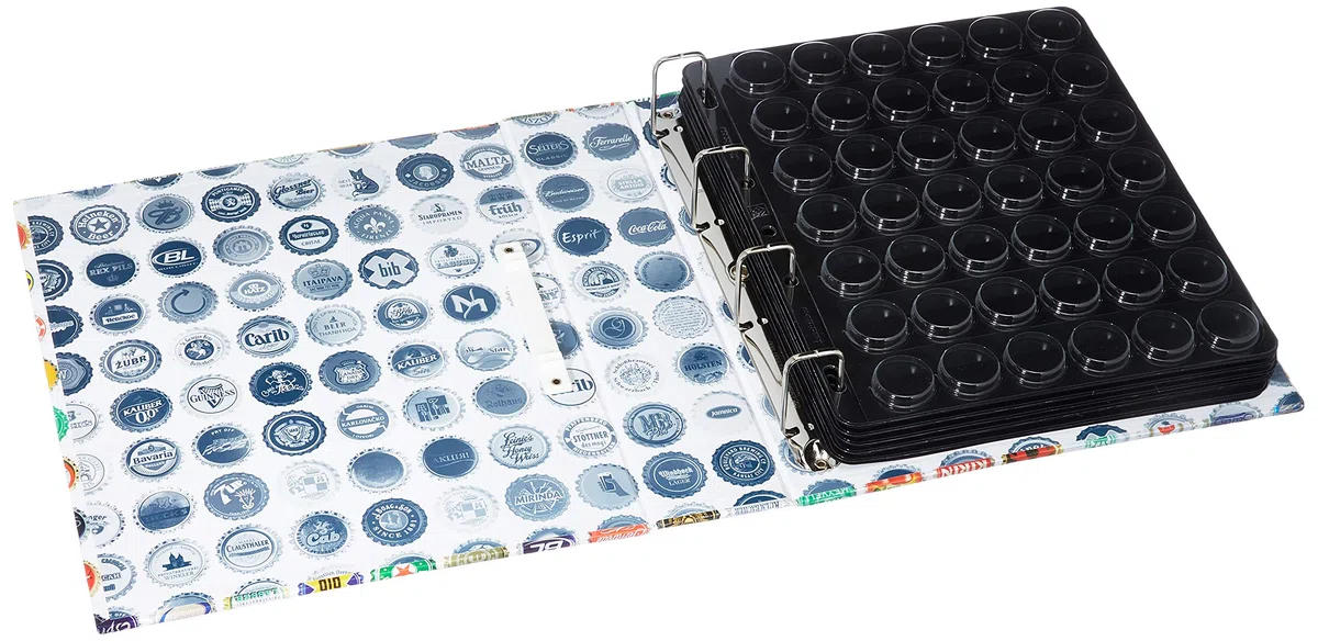 Leuchtturm Album per Tappi a Corona 210 Tappi usati 5 astucci