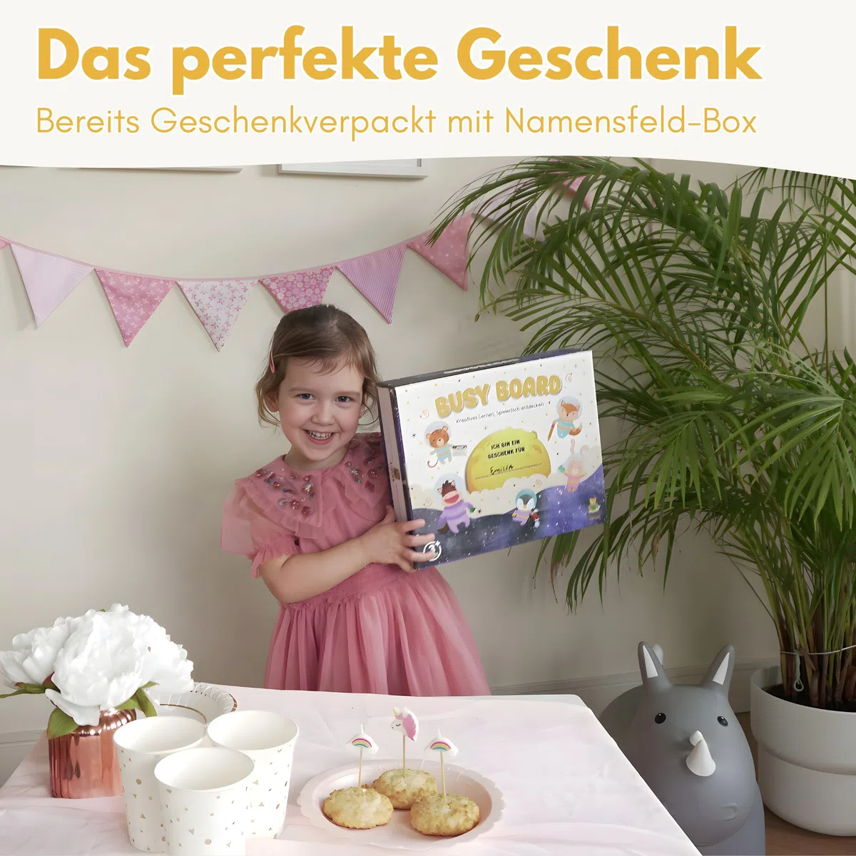 Lion's Collection® Busy Board Tedesco - Montessori Giocattoli a partire dai 3 anni per promuovere le capacità motorie e la creatività - Activity Board per bambini - Busy Book & Quiet Book su 10 pagine