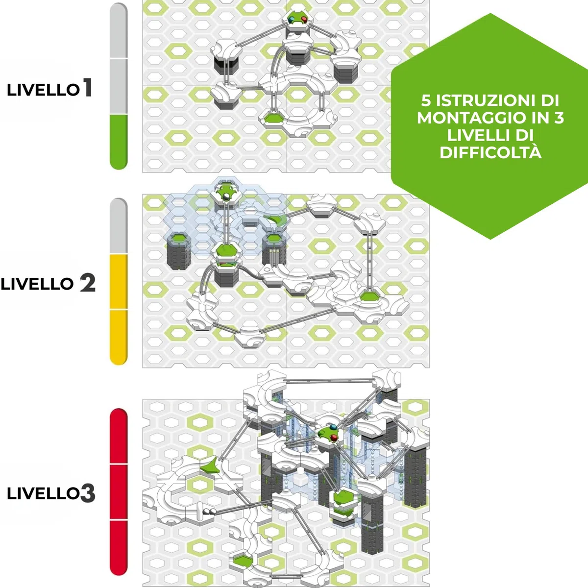 Ravensburger - GraviTrax Pro Starter-Set Vertical, Pista biglie 145 pezzi, Rompicapo bambini e adulti, Giochi bambini 8 anni e più, Gioco Interattivo STEM, Compatibile con tutti i GraviTrax