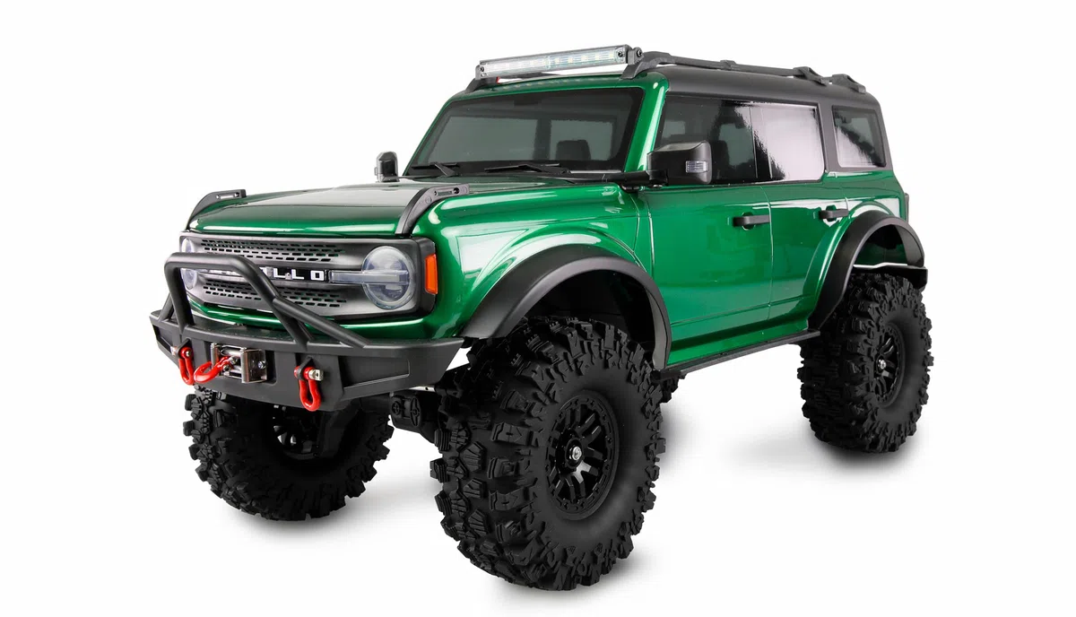 Amewi AMXRock Caballo Crawler 4WD 1:10 ARTR verde metallizzato RC telecomandato