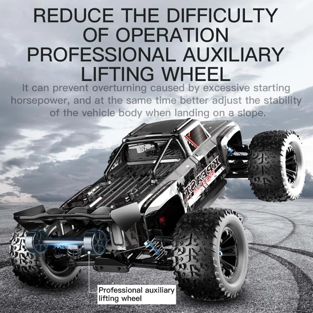 X-Verse 1:12, 70 km/H, auto radiocomandata per adulti, 4 WD, camion radiocomandato veloce, con motore 3S, 2,4 GHz, All Terrain Offroad RC Truggy, 3 batterie