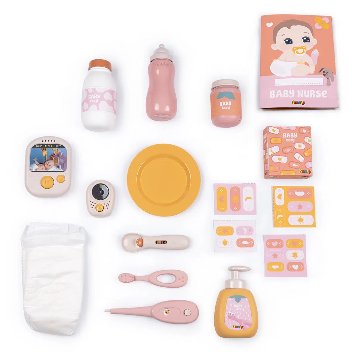 Smoby Baby Nurse Cocoon Nursery per neonati 42 cm accessori gioco materiale riciclato 3+ Francia