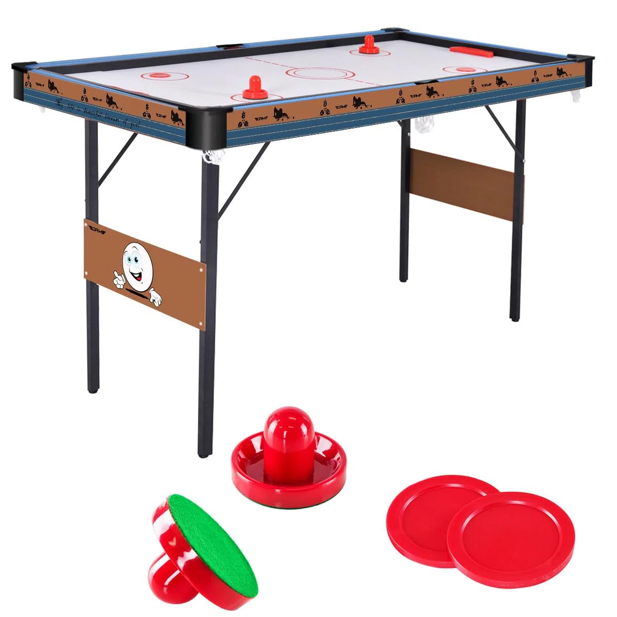 Oye - Tavolo da gioco combinato 3 in 1 da 55 pollici, pieghevole, in legno ingegnerizzato, per biliardo, hockey, ping pong