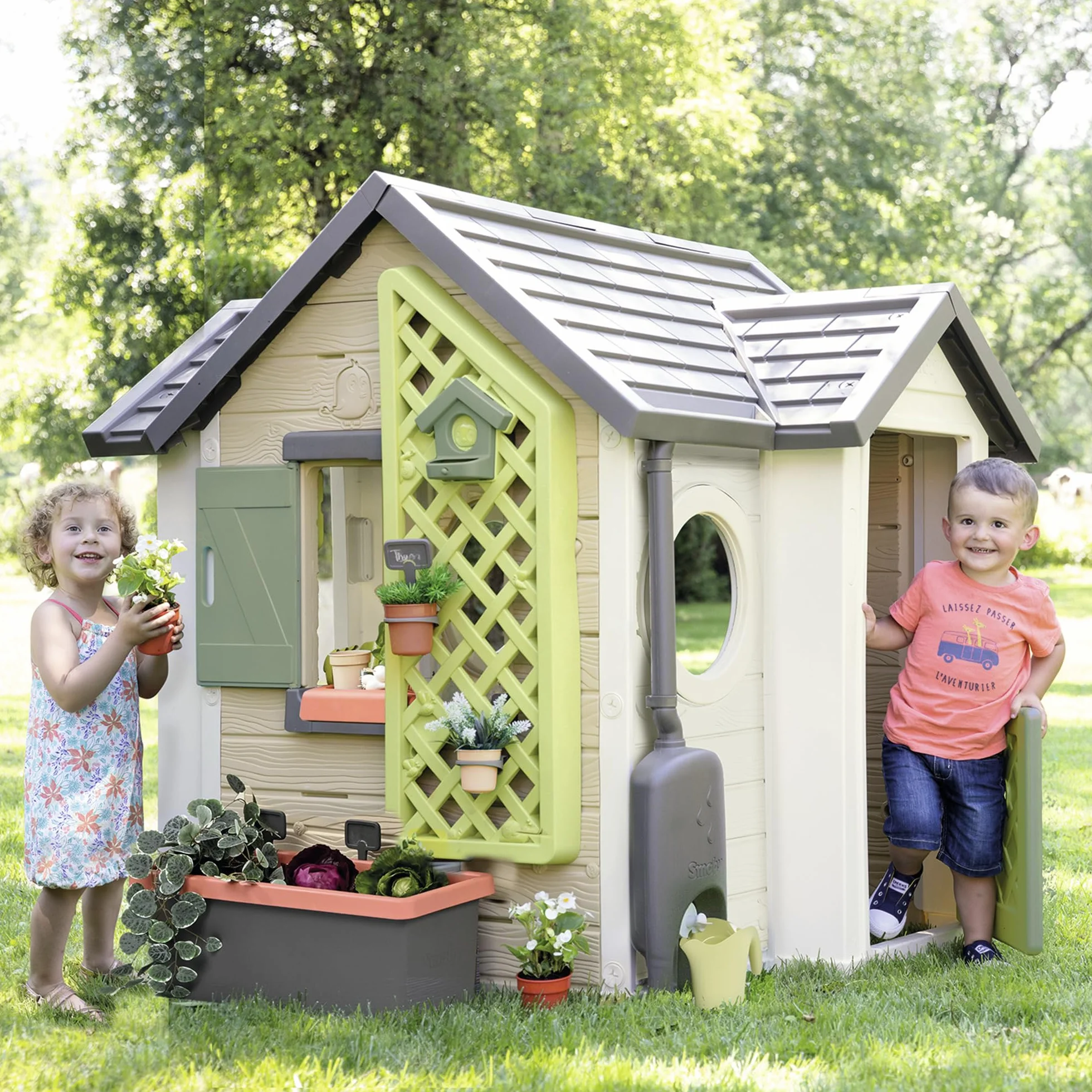 Smoby Life - Garden House, a tema Giardinaggio, con plastica riciclata, per bambini dai 2 anni, 7600810408
