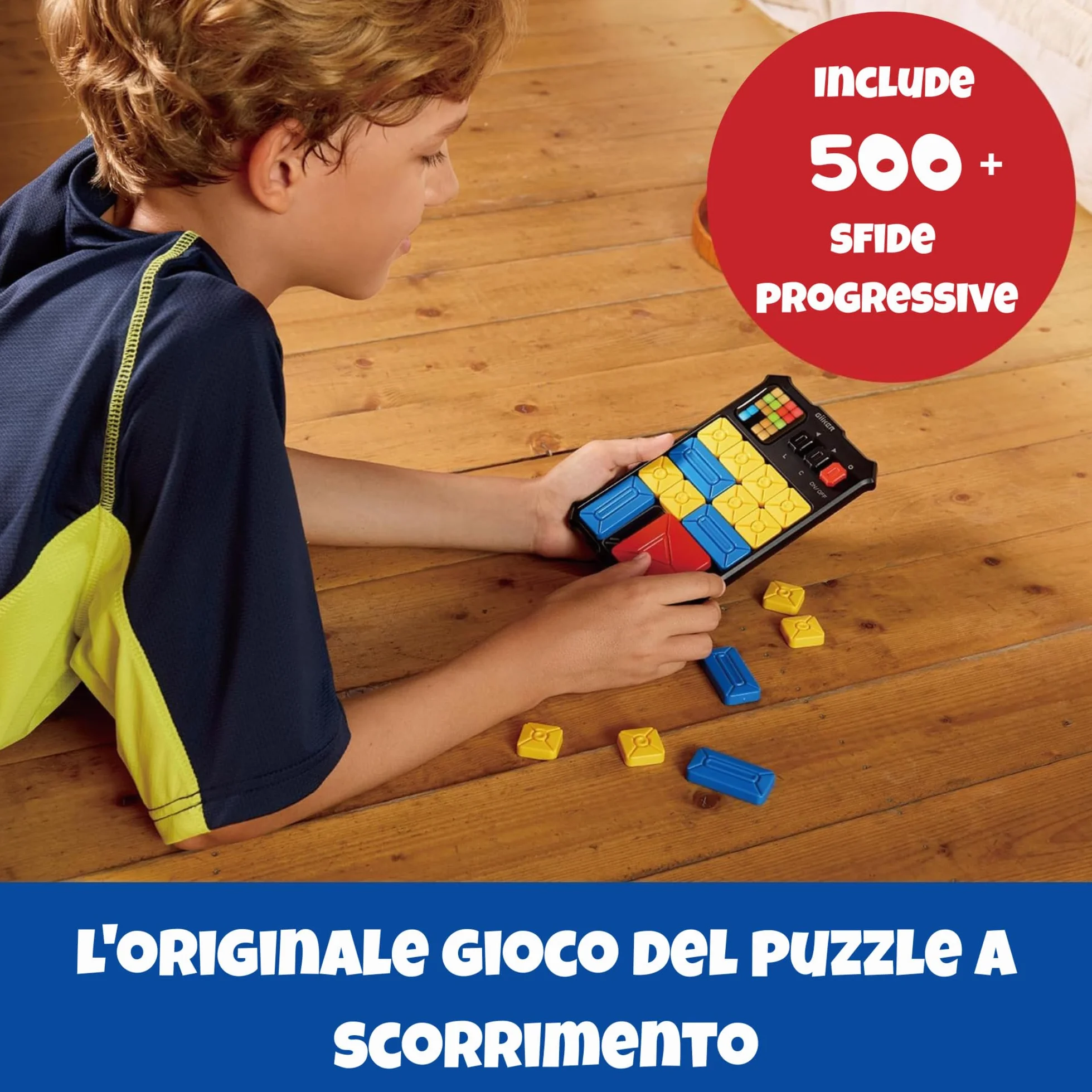 GiiKER Super Slide Puzzle rompicapo a scorrimento, Puzzle Rompicapo con Oltre 500 Sfide Originali, Giocattoli per Bambini Adolescenti, Giochi di Viaggio, Regali di Compleanno