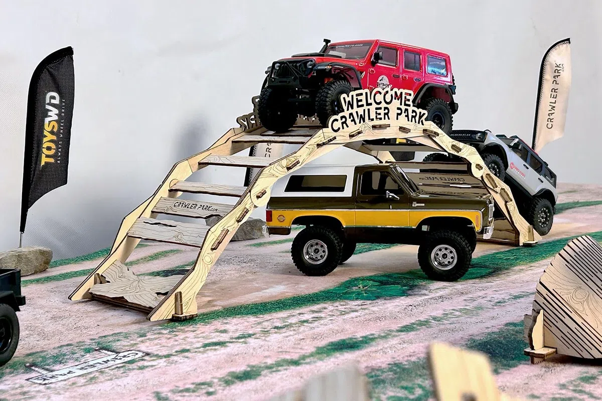 Home KIT di 3 Ostacoli per RC Crawler Park Course 1/24 & 1/18 Scala