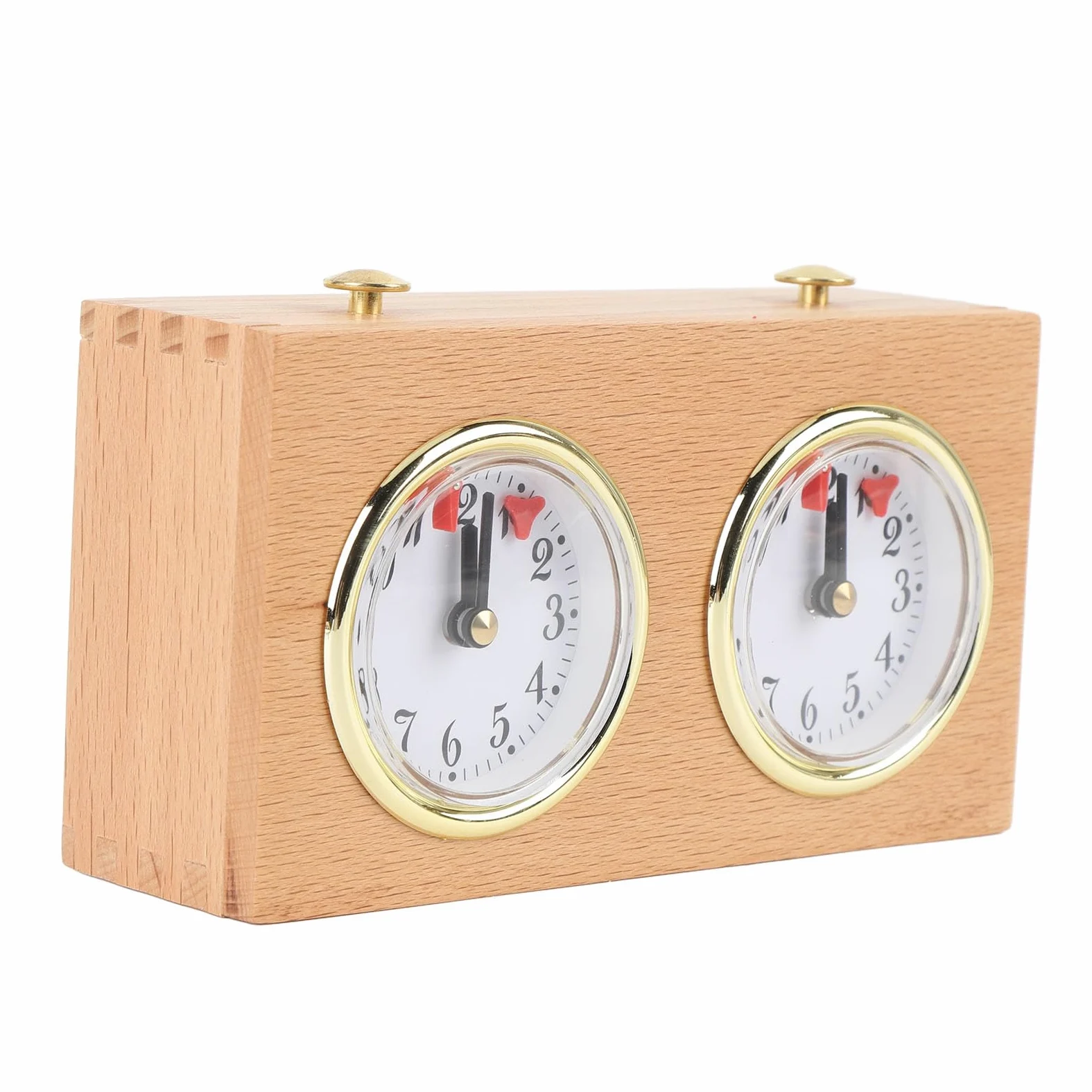 Ausla Timer Orologio degli Scacchi Strumento Meccanico Tempistica Legno retrò per Scacchi Cinesi Weiqi