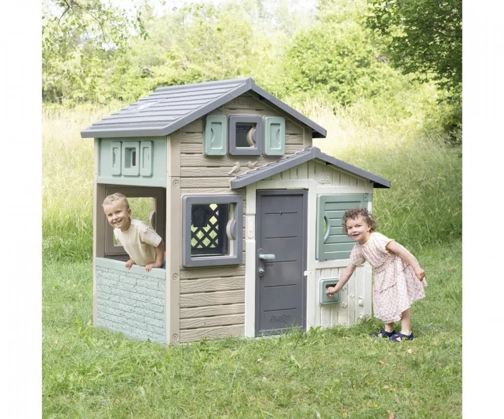 Smoby Casetta Green Evo Friends z plastiki recyklingowej dla dzieci od 2 lat