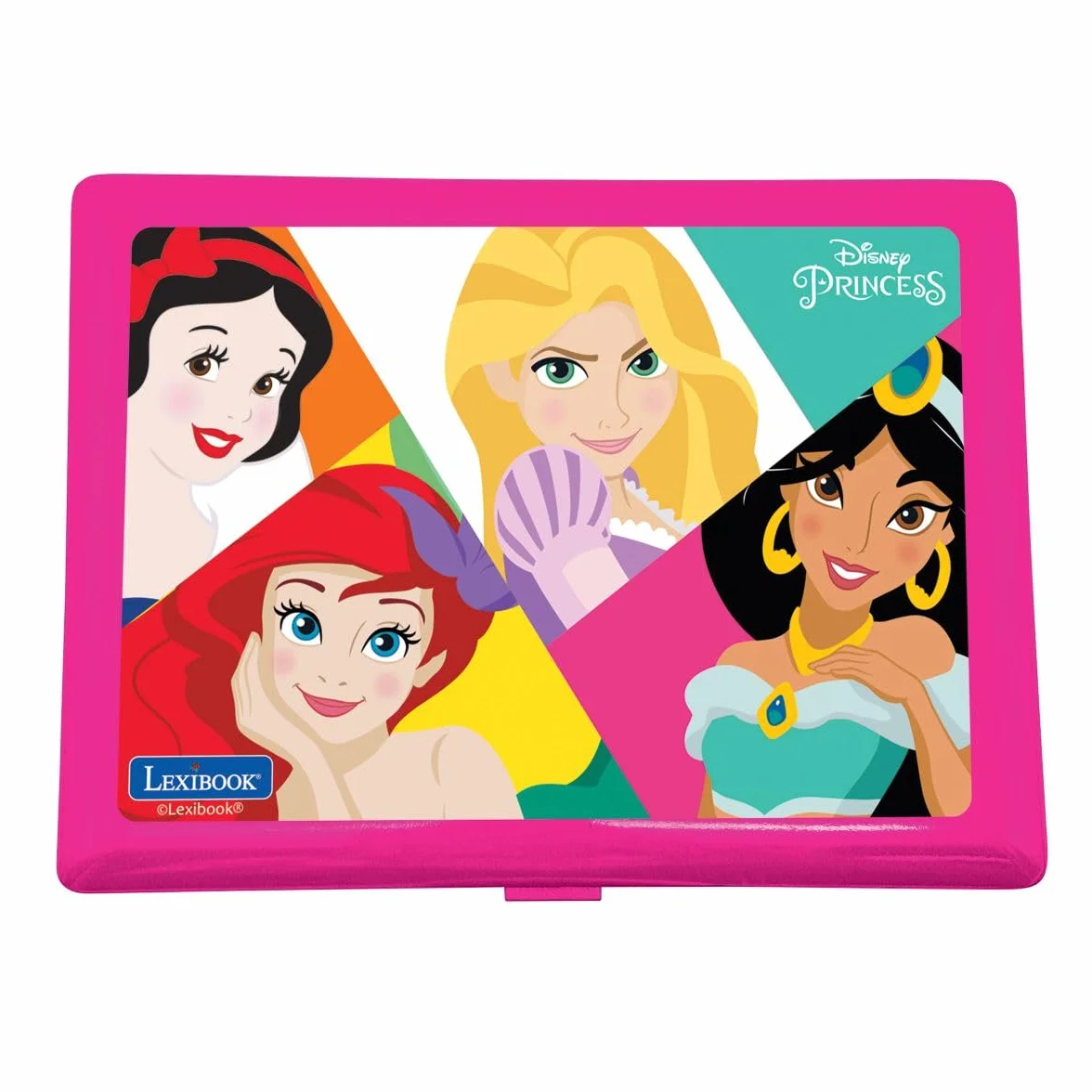 Lexibook, Disney Princess, Laptop Educativo Bilingue con 164 attività (Inglese/Italiano)