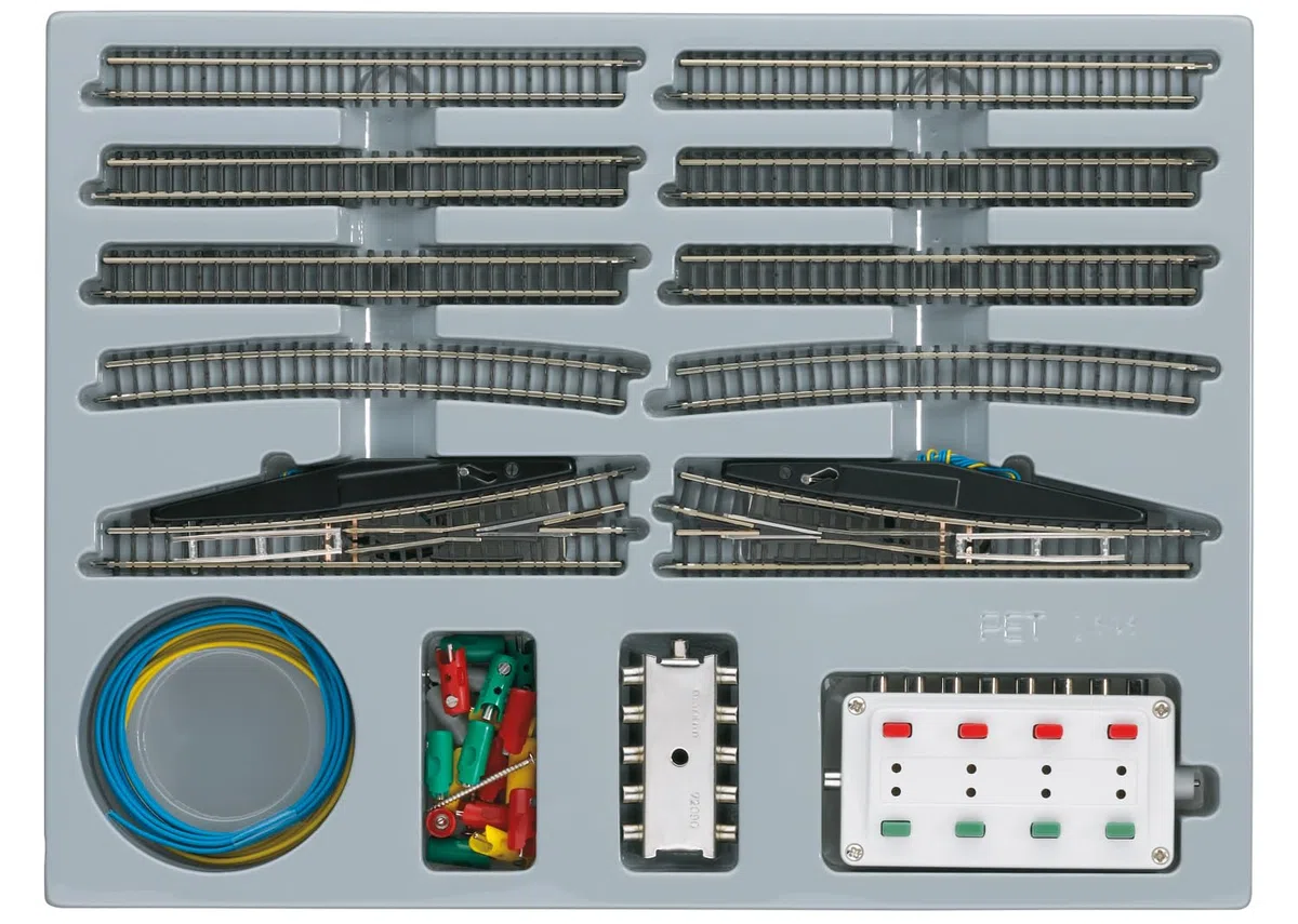 Märklin 8191 - Confezione di ampliamento E con deviatoi elettromagnetici, scala Z