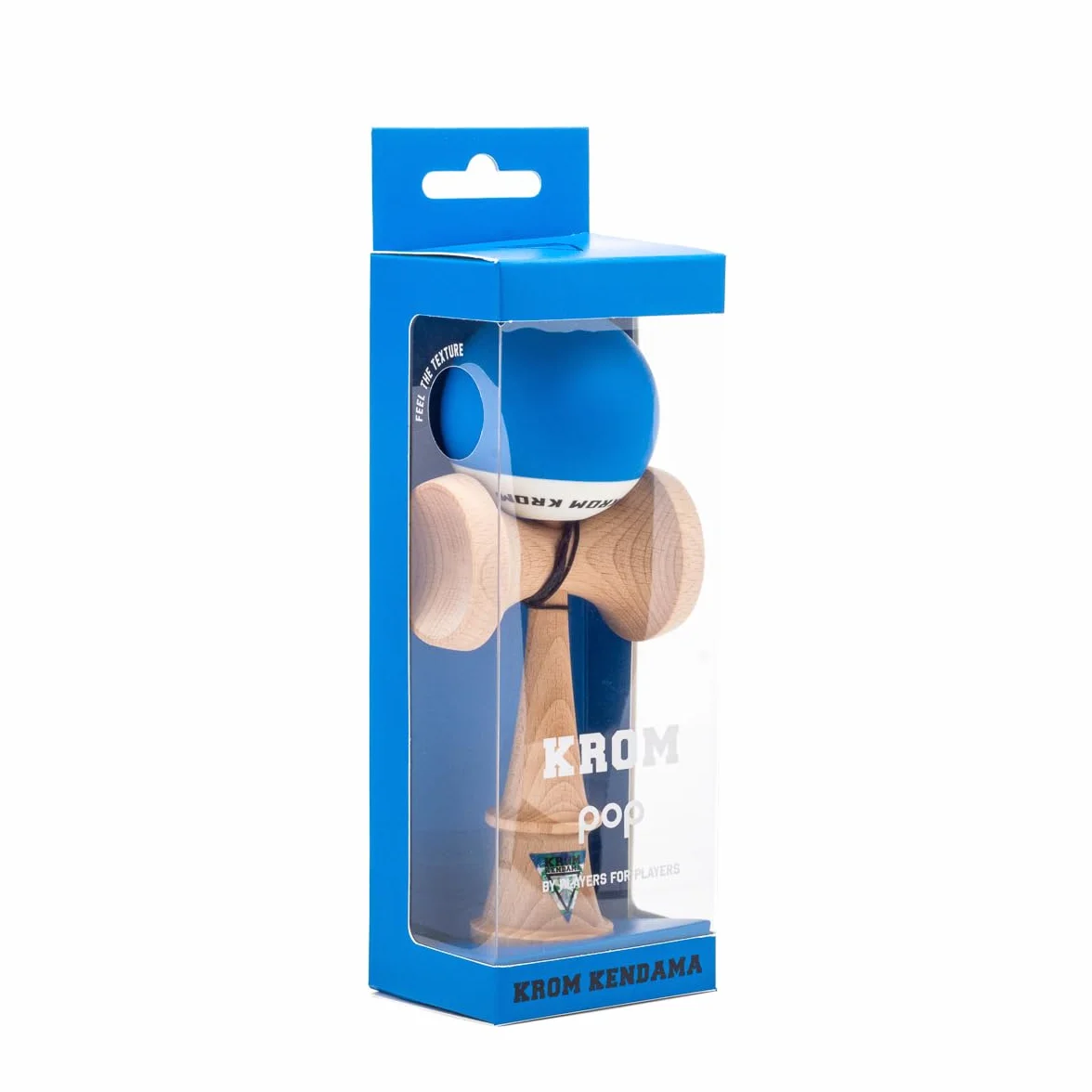 KROM Kendama Gioco - POP Blu Scuro - Equilibrio impeccabile - Abilità cognitive migliorate - Equilibrio, riflessi e creatività migliorati - Modello Kendama Pro fatto per principianti e professionisti.