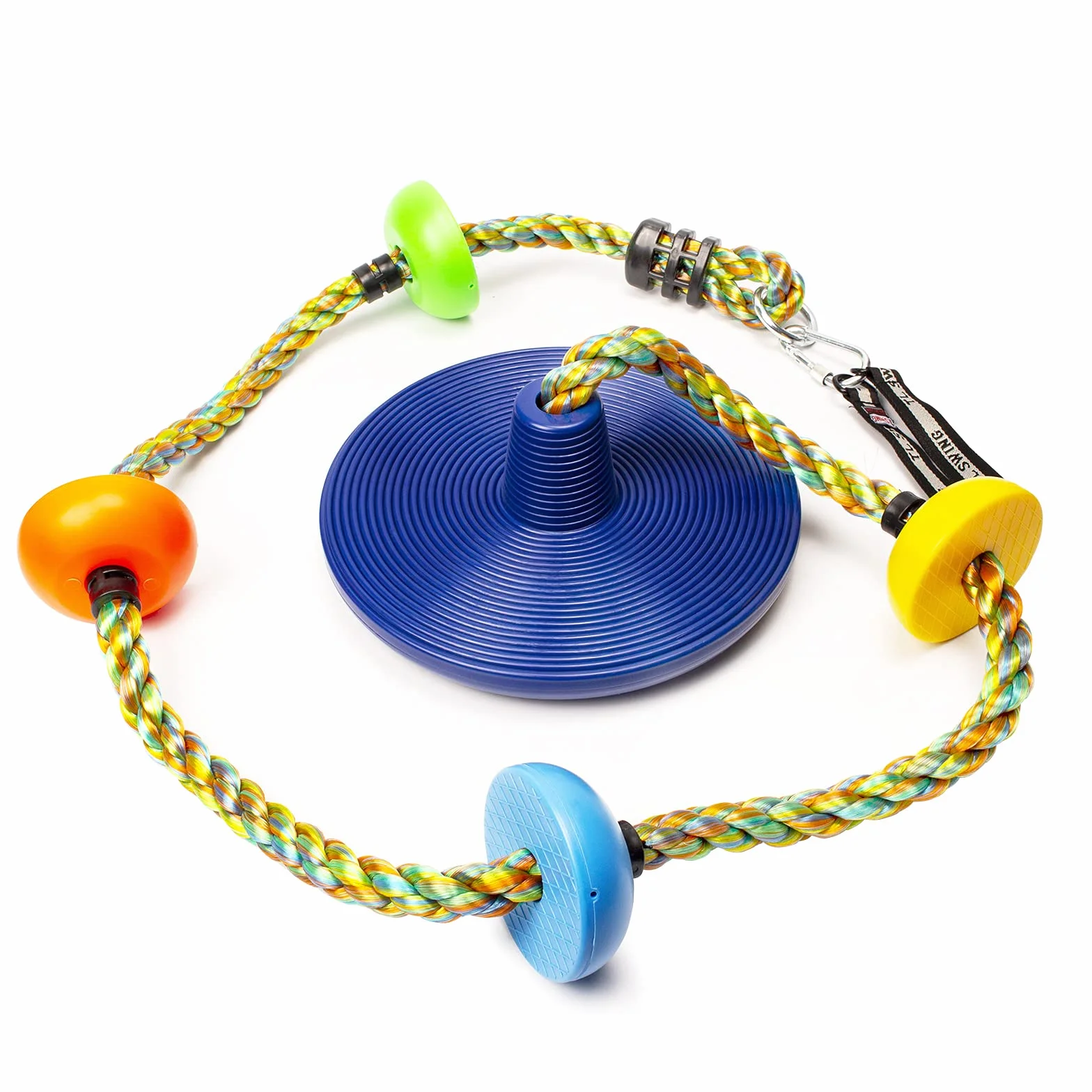 Arrampicata Corda Altalena Bambini Con Piattaforma e Disco Set Playset Accessori