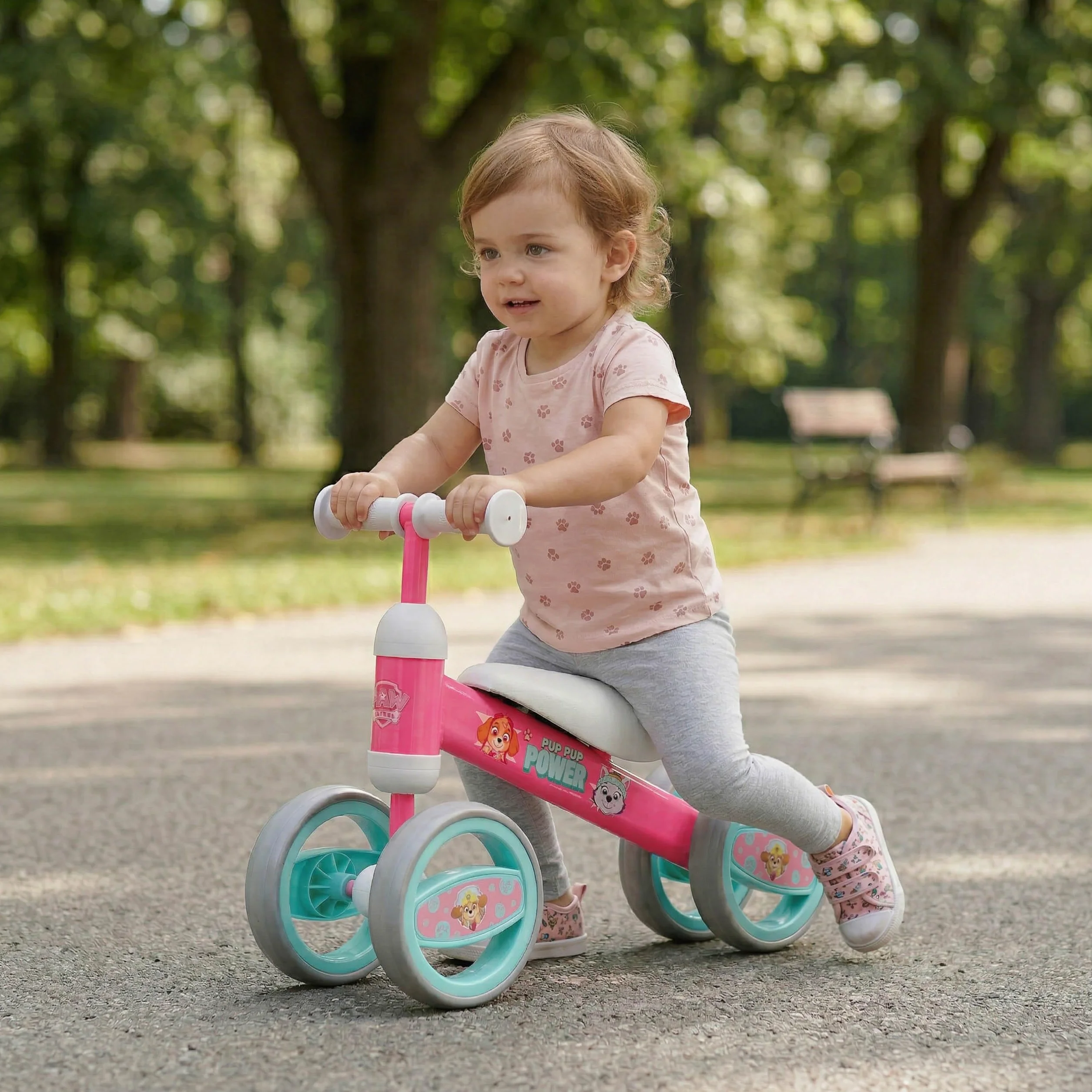 sarcia.eu Bicicletta senza pedali a 4 ruote, leggera, in metallo, prima bicicletta, girello 1+