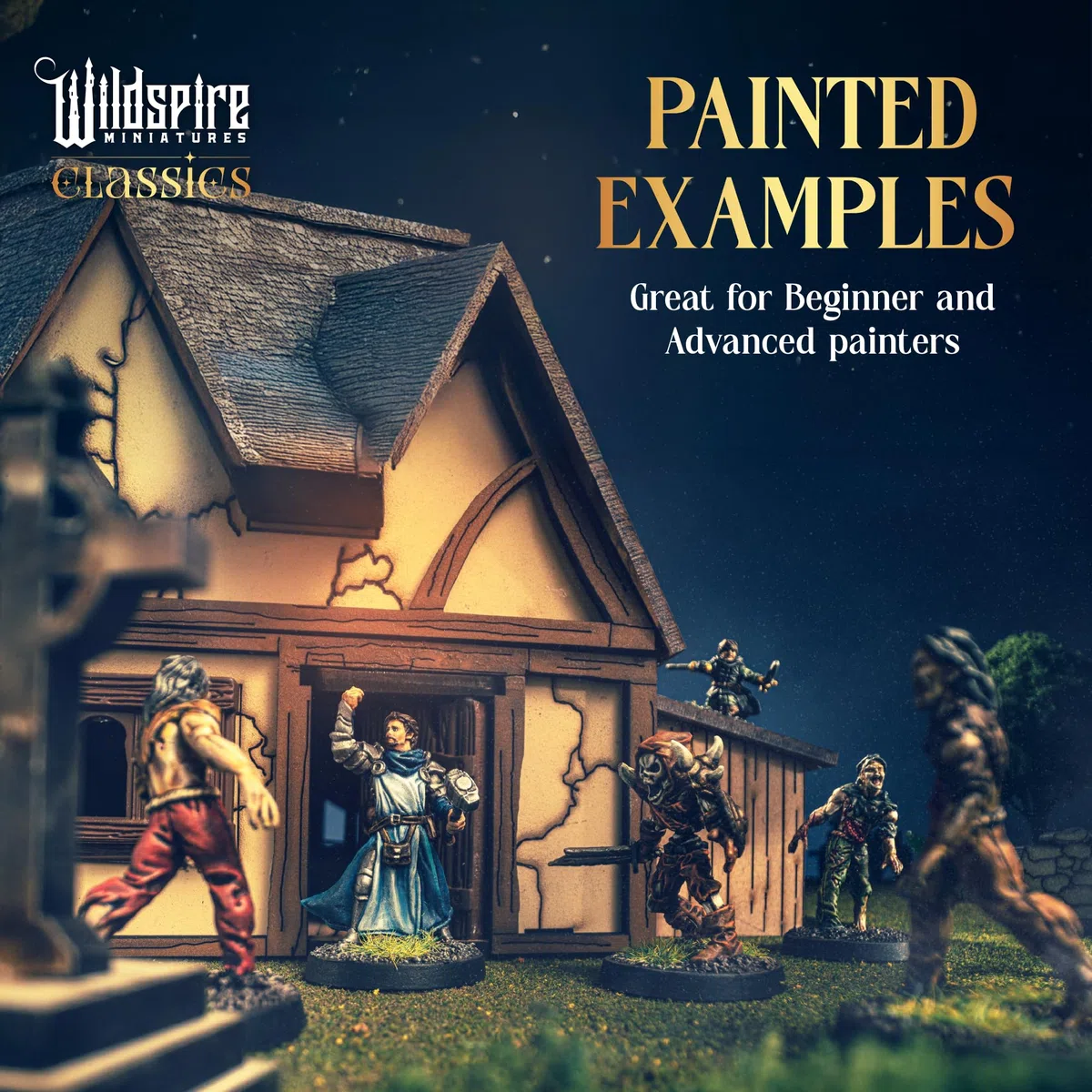 Wildspire Classic Creatures - Set completo 1 - Miniature essenziali di mostro DND verniciabile, 125 miniature per D&D in scala da 28 mm Minatures Dungeons and Dragons Minis D&D
