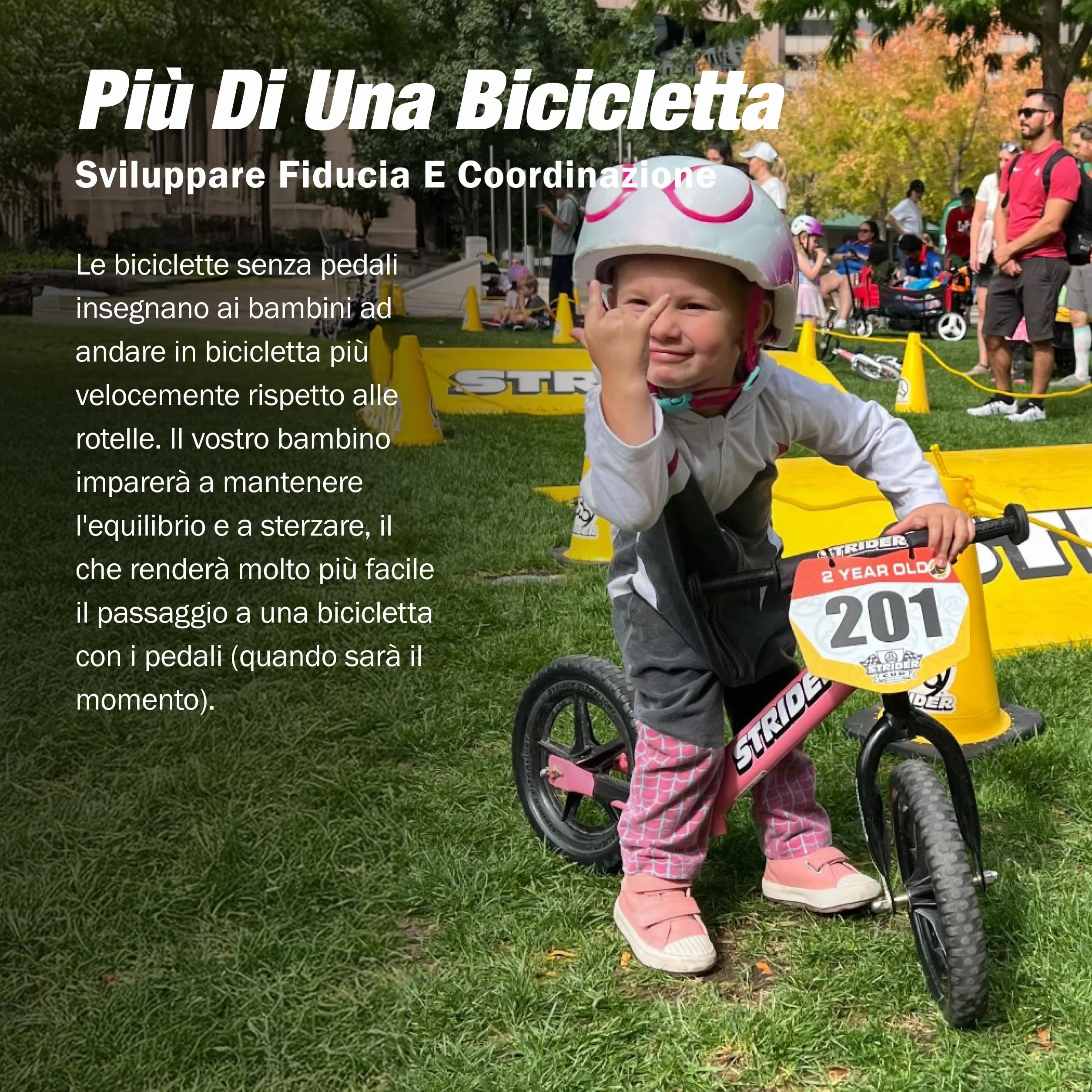 Strider Bicicletta sportiva per bambini, 12 pollici, bici da corsa da 18 mesi a 5 anni, Balance Bike