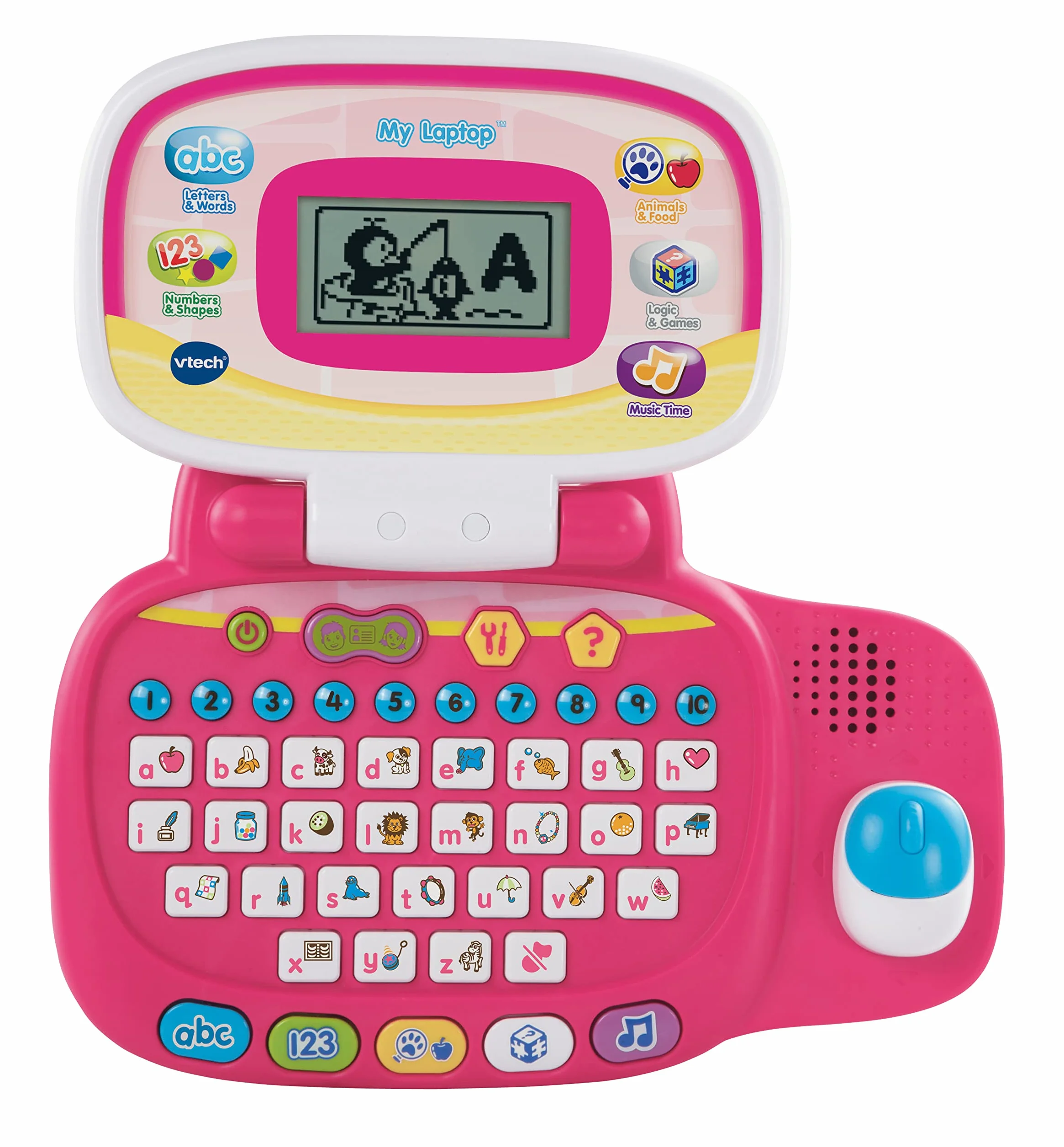 VTech Pre-School My Laptop-Rosa, Colore, 20.9H x 27.1W x 6.8D, 155453