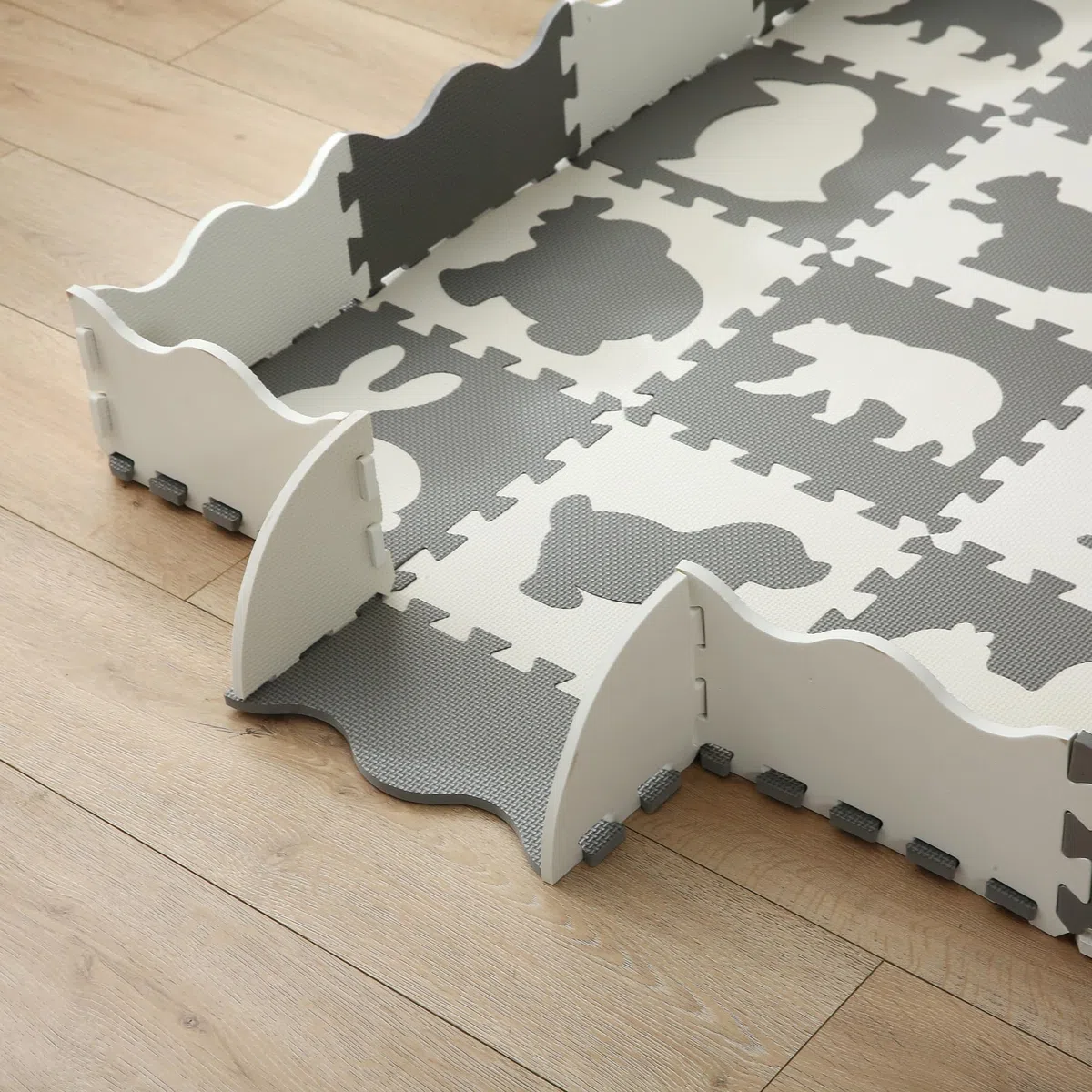Tappeto Puzzle EVA Morbido Antiscivolo per Bambini 142x142x1cm 36 Pezzi Modello 11