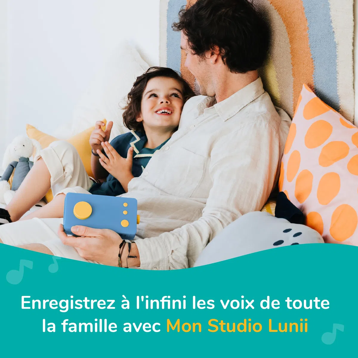 Lunii-Ma Fabrique à Histoires Bleue Bambini Scatola per storie per 3 – 8 Anni – Made in France, Colore Blu, 90 x 173 x 47mm